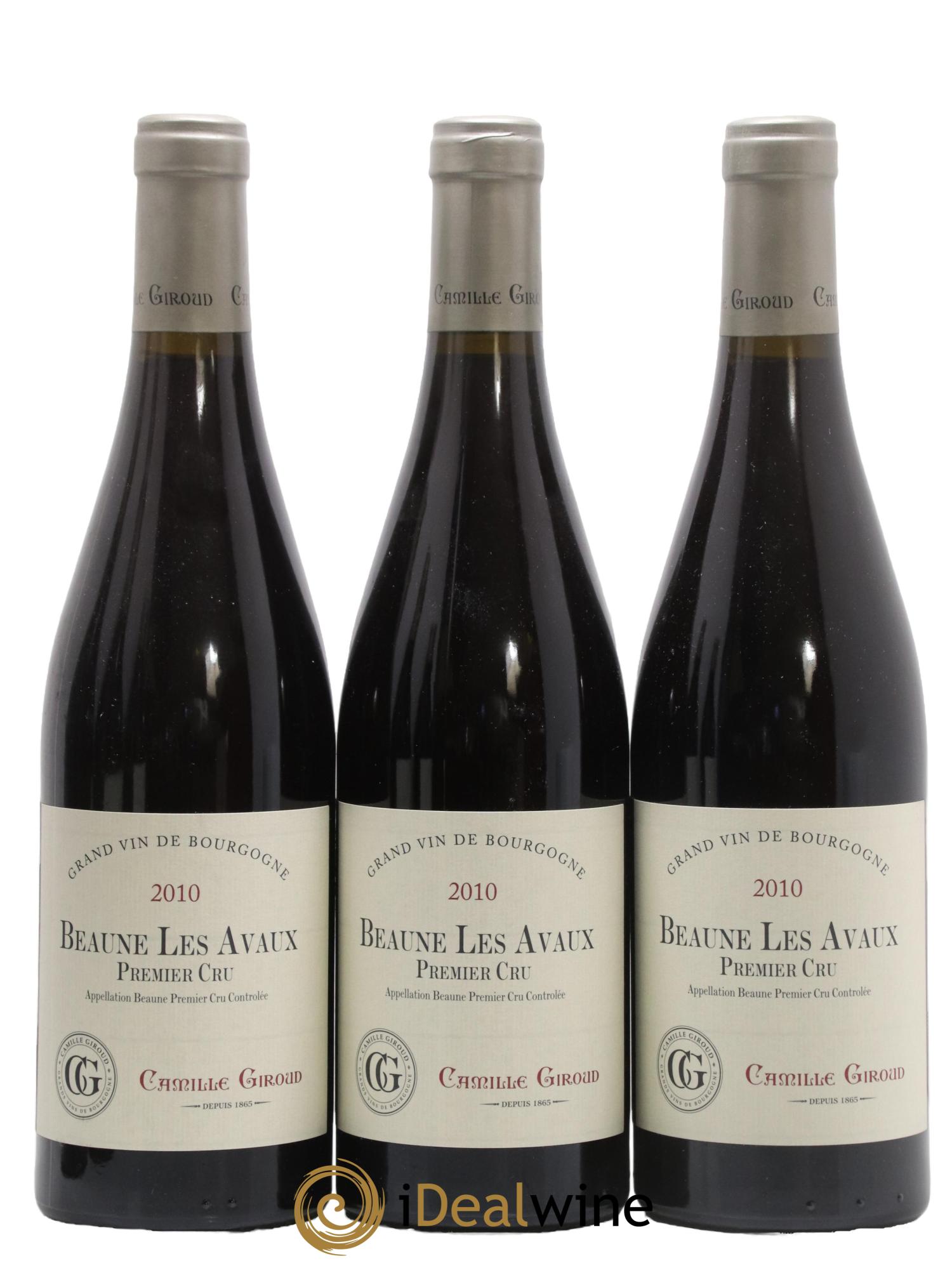 Beaune 1er Cru Les Avaux Camille Giroud 2010 - Lot de 3 bouteilles - 0