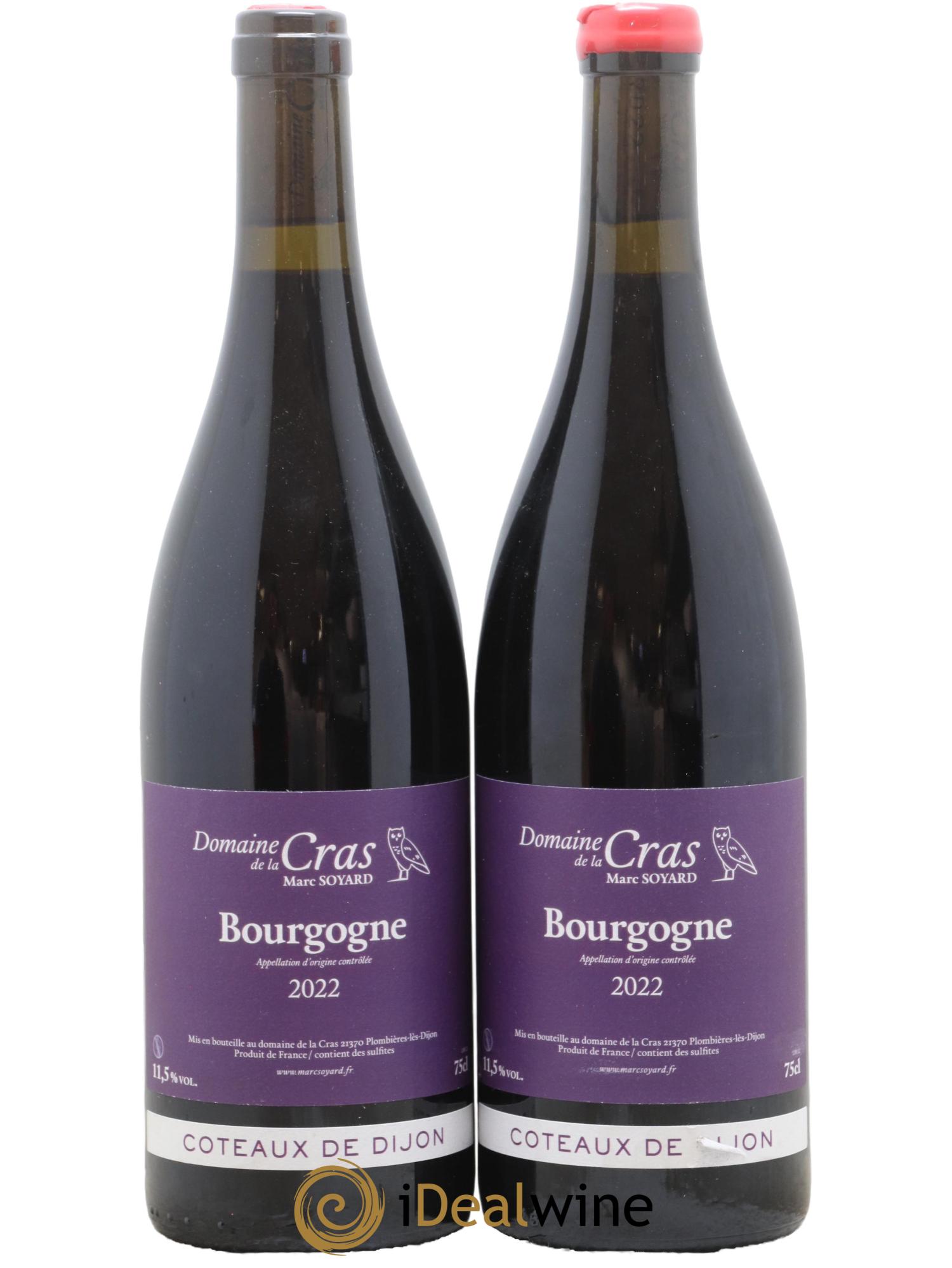 Coteaux de Dijon Domaine de la Cras - Marc Soyard 2022 - Lot de 2 bouteilles - 0