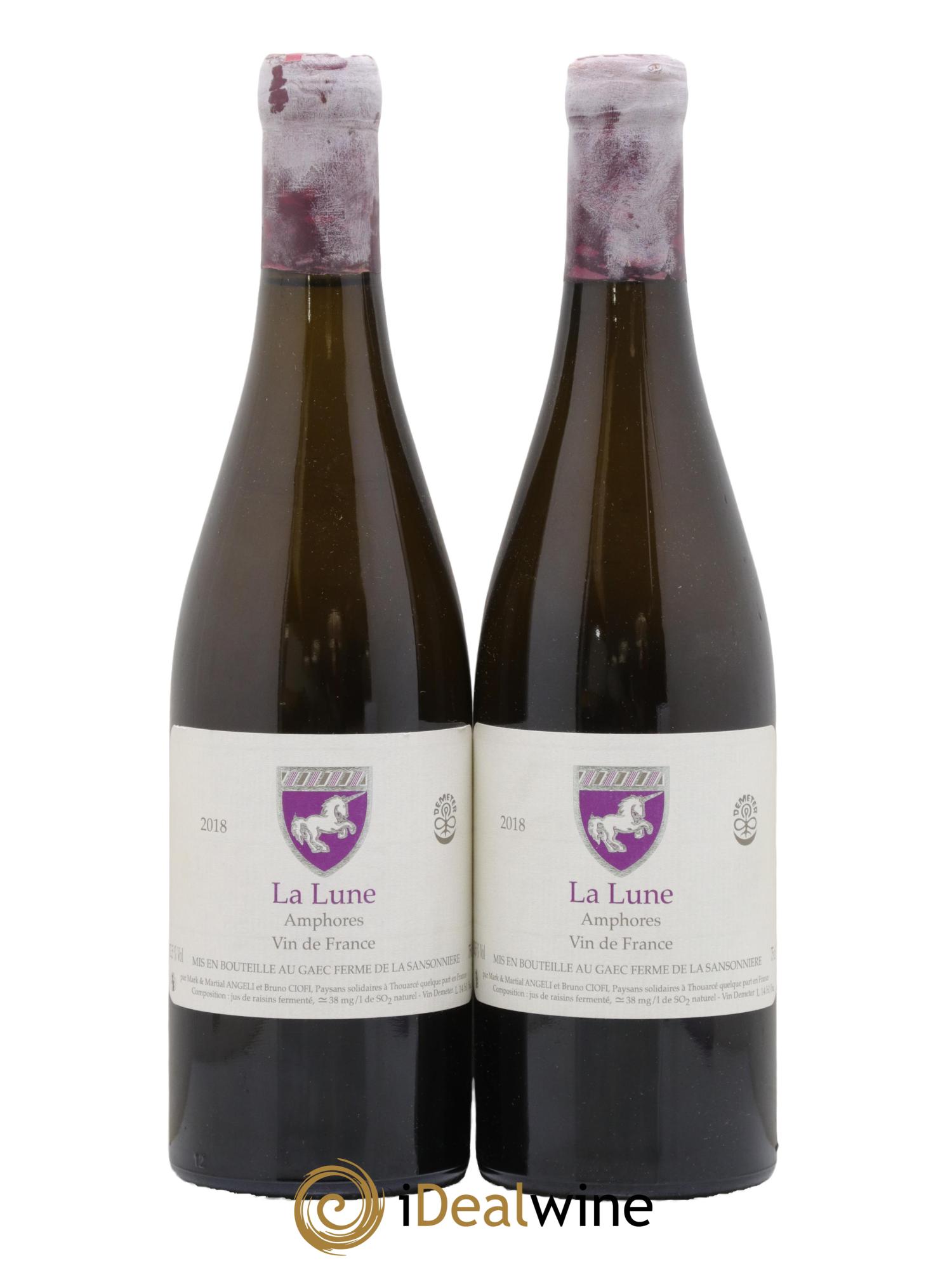 Vin de France La Lune Amphores Mark Angeli (Domaine) - Ferme de la Sansonnière 2018 - Lot de 2 bouteilles - 0