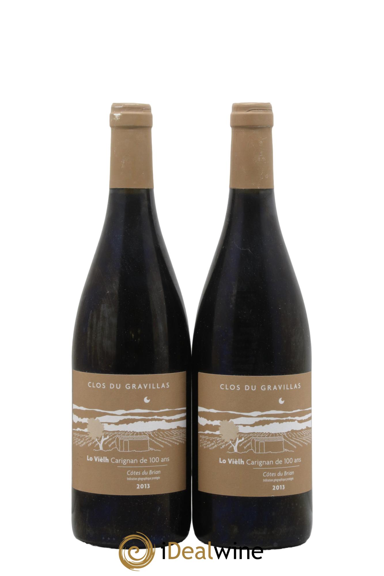 Pays d'Hérault - Côtes du Brian Lo Vièlh Clos du Gravillas 2013 - Lot de 2 bouteilles - 0