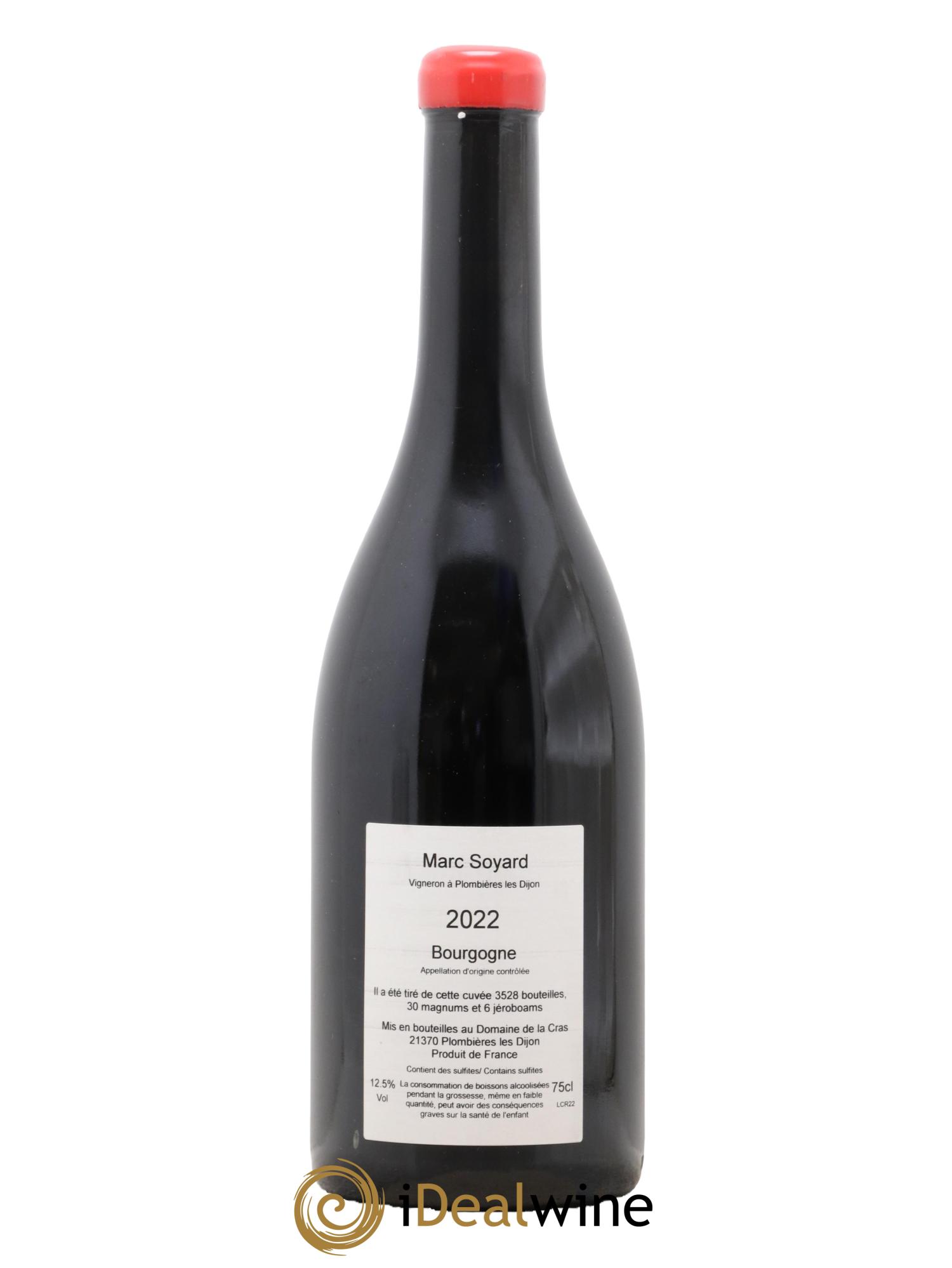 Bourgogne Cras Domaine de la Cras - Marc Soyard 2022 - Lot de 1 bouteille - 1