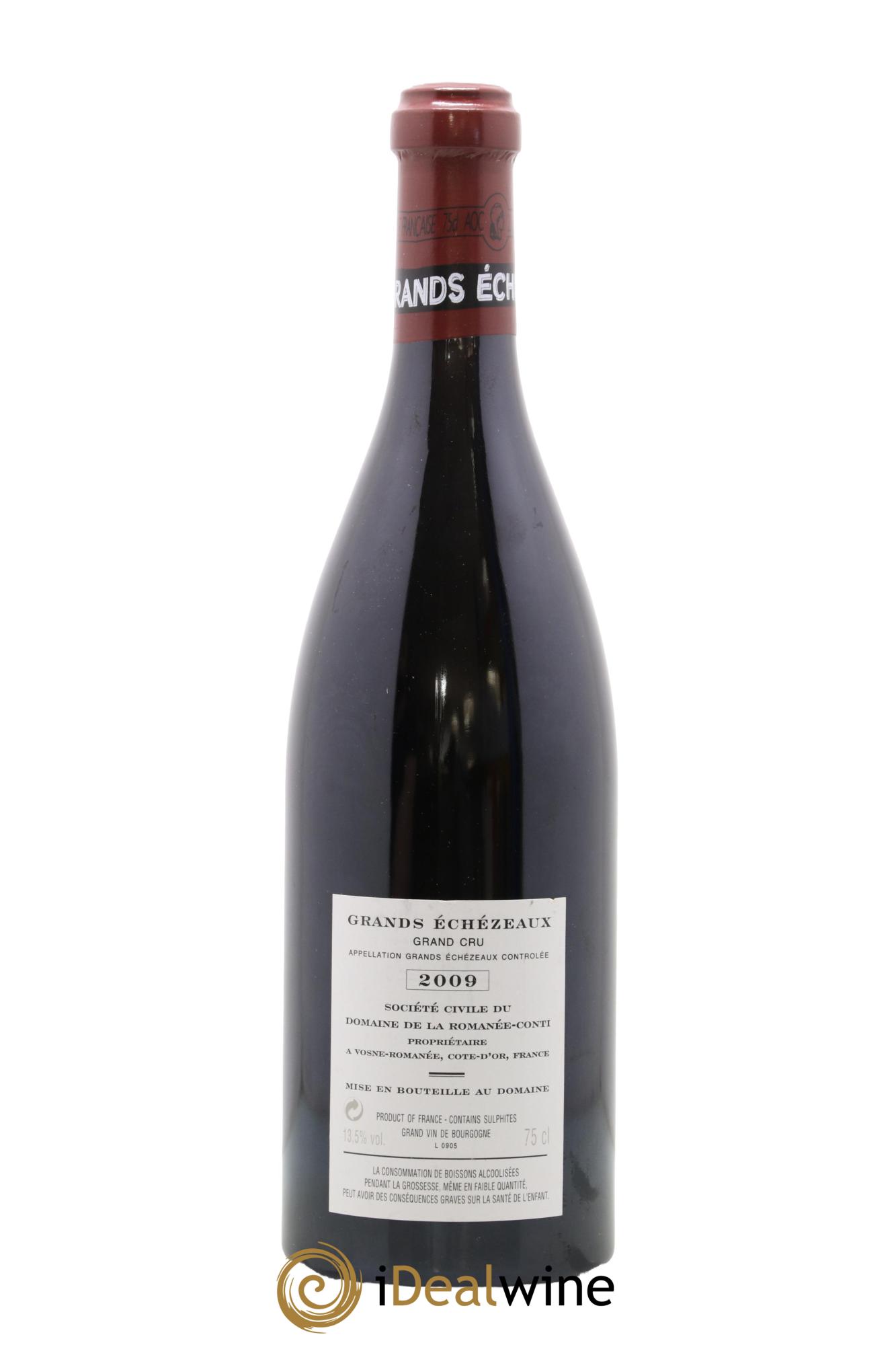 Grands-Echezeaux Grand Cru Domaine de la Romanée-Conti 2009 - Lotto di 1 bottiglia - 1