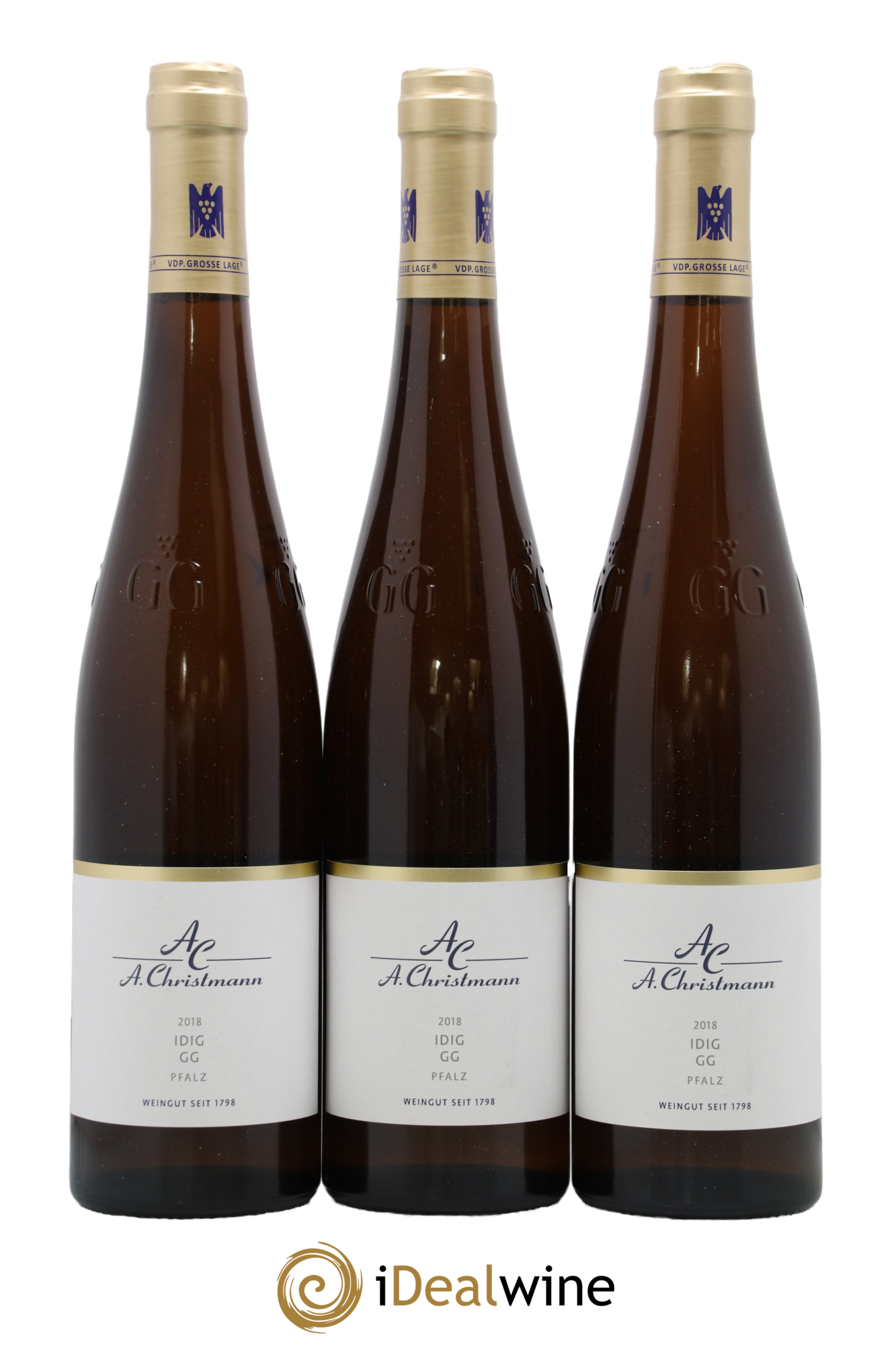 Allemagne Pfalz IDIG GG A.Christmann 2018 - Lot de 3 bouteilles - 0