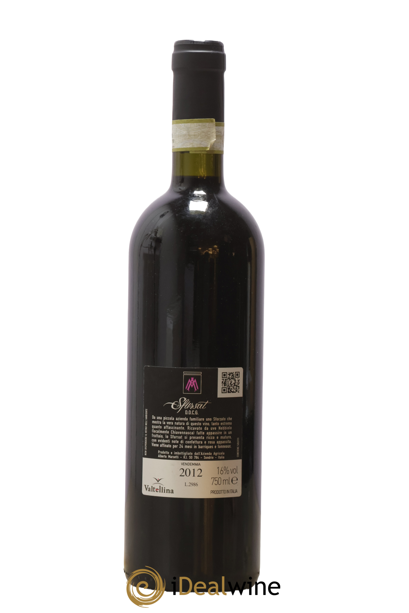 Italie Sfursat Valtellina Alberto Marsetti 2012 - Lotto di 1 bottiglia - 1