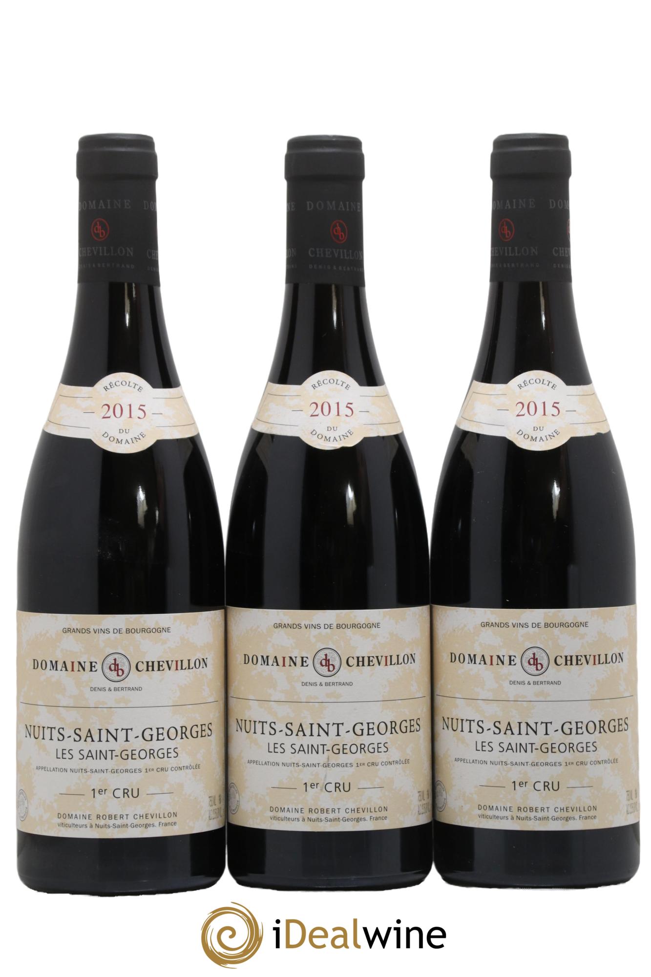 Nuits-Saint-Georges 1er Cru Les Saint Georges Robert Chevillon 2015 - Lot de 3 bouteilles - 0
