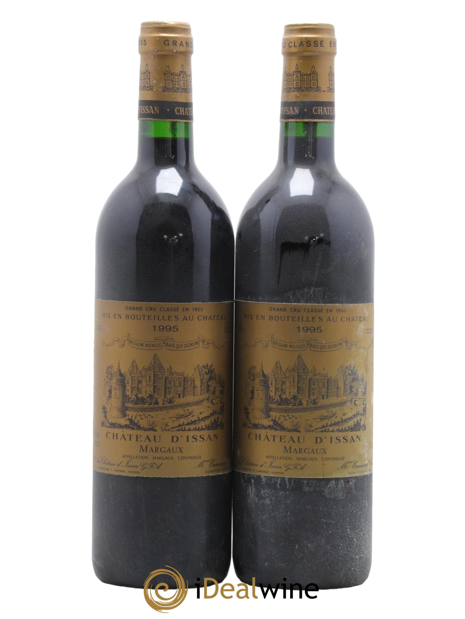 Château d'Issan 3ème Grand Cru Classé 1995 - Lotto di 2 bottiglie - 0