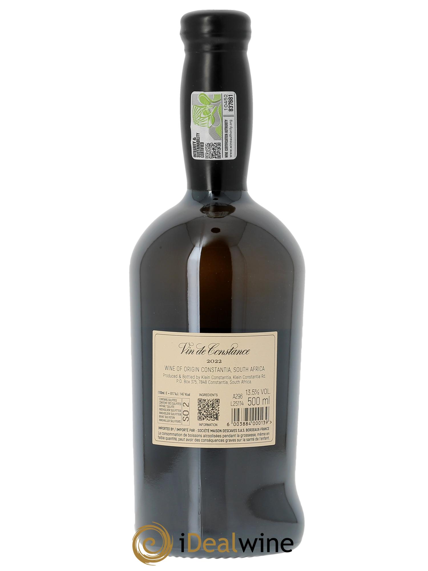 Vin de Constance Klein Constantia L. Jooste 2022 - Lot de 1 bouteille - 2