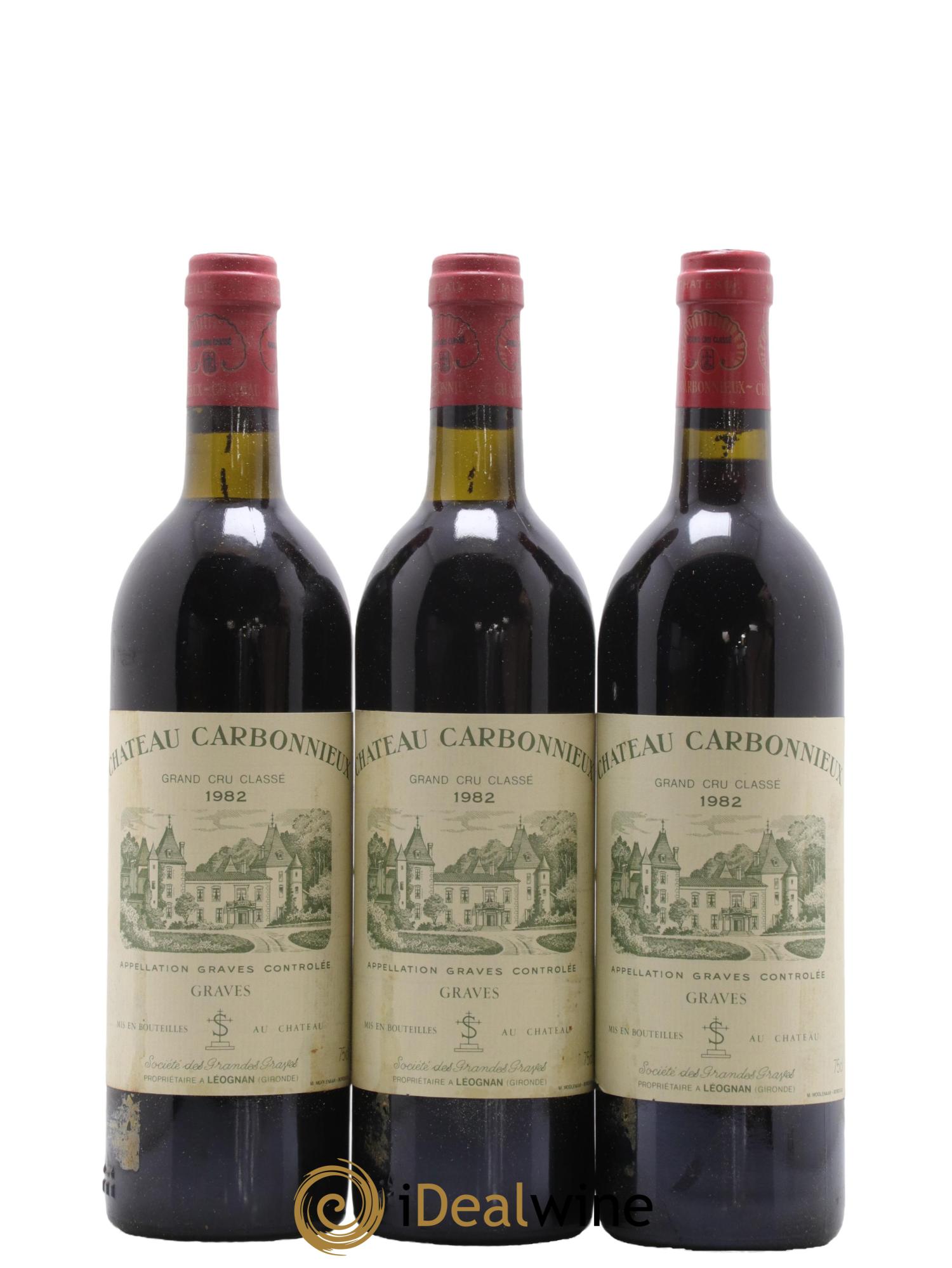 Château Carbonnieux Cru Classé de Graves 1982 - Lot de 12 bouteilles - 4