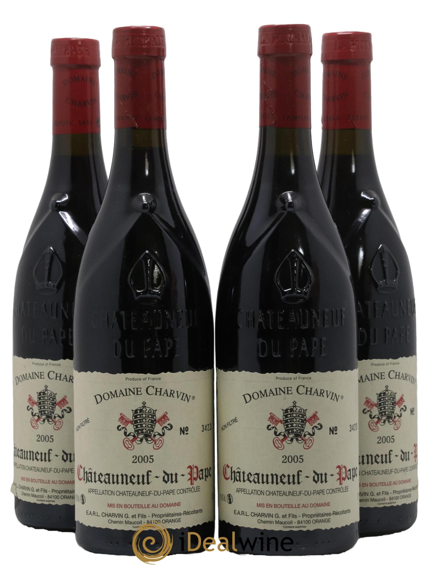 Châteauneuf-du-Pape Charvin (Domaine) 2005 - Lot de 4 bouteilles - 0
