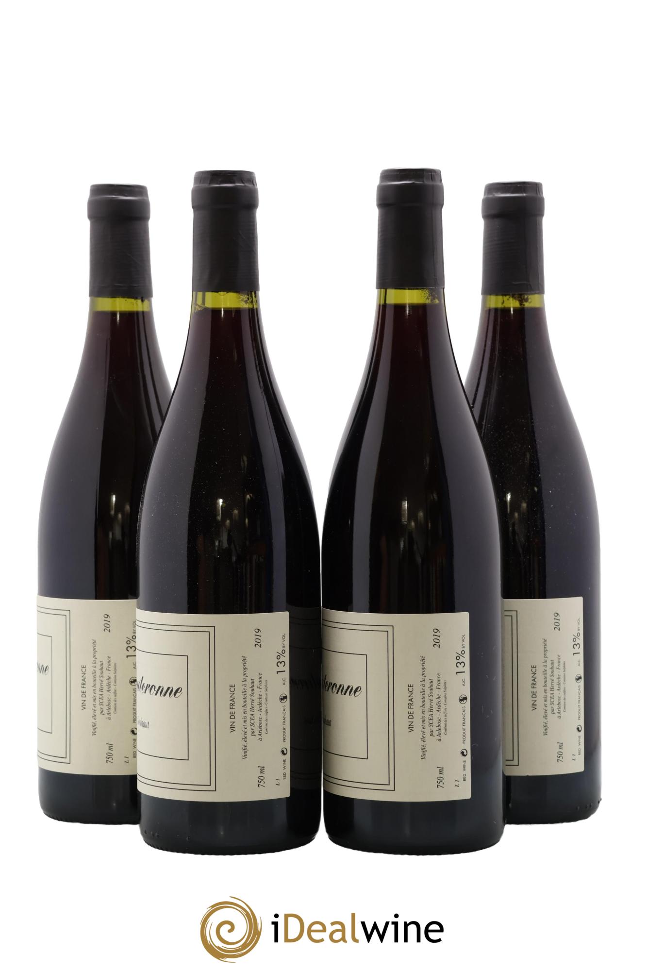 Vin de France La Souteronne Hervé Souhaut - Domaine Romaneaux-Destezet 2019 - Lot of 4 bottles - 1