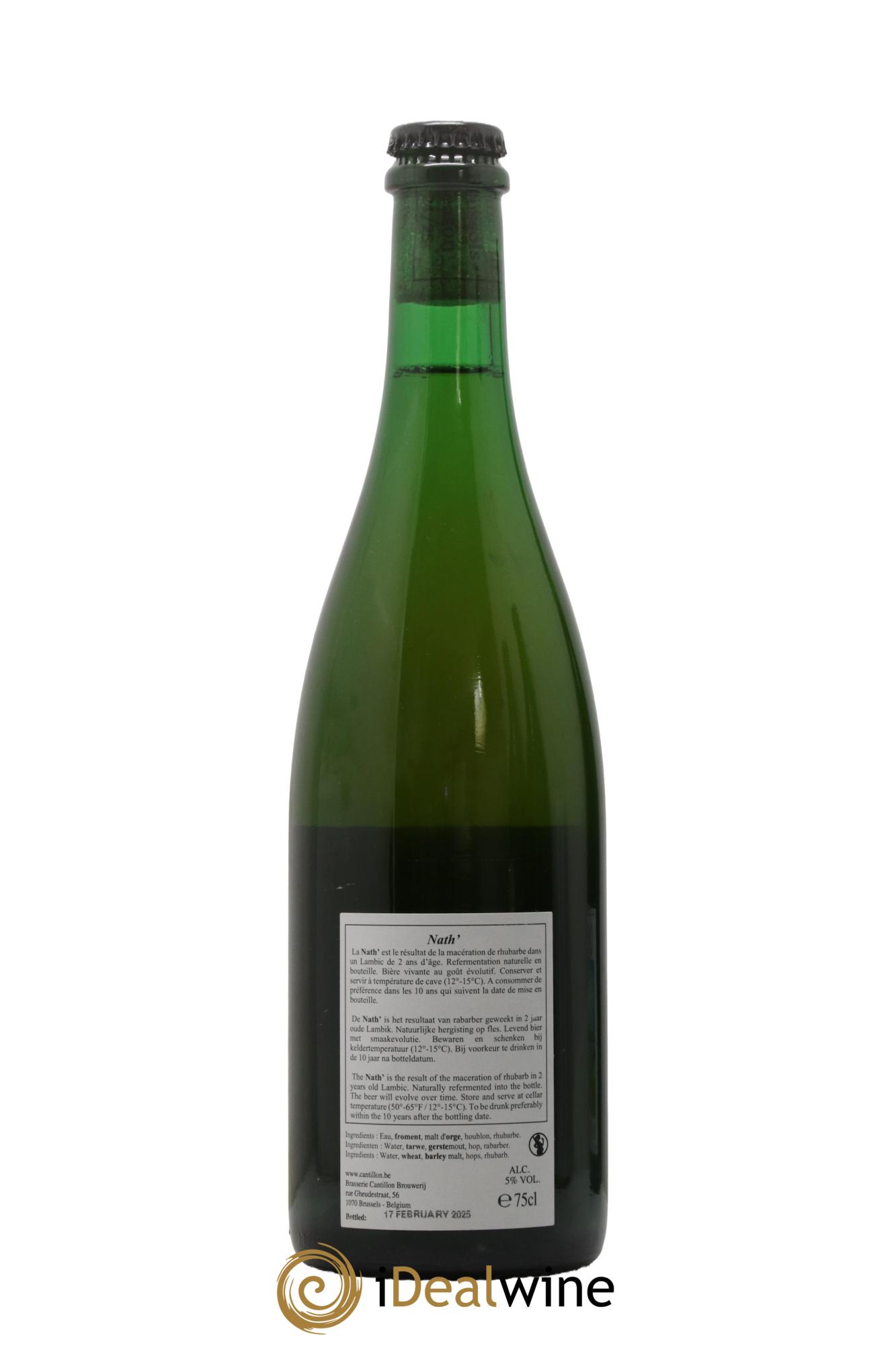 Bière Gueuze Cuvée Nath (bottled 2025) - Lot de 1 bouteille - 1