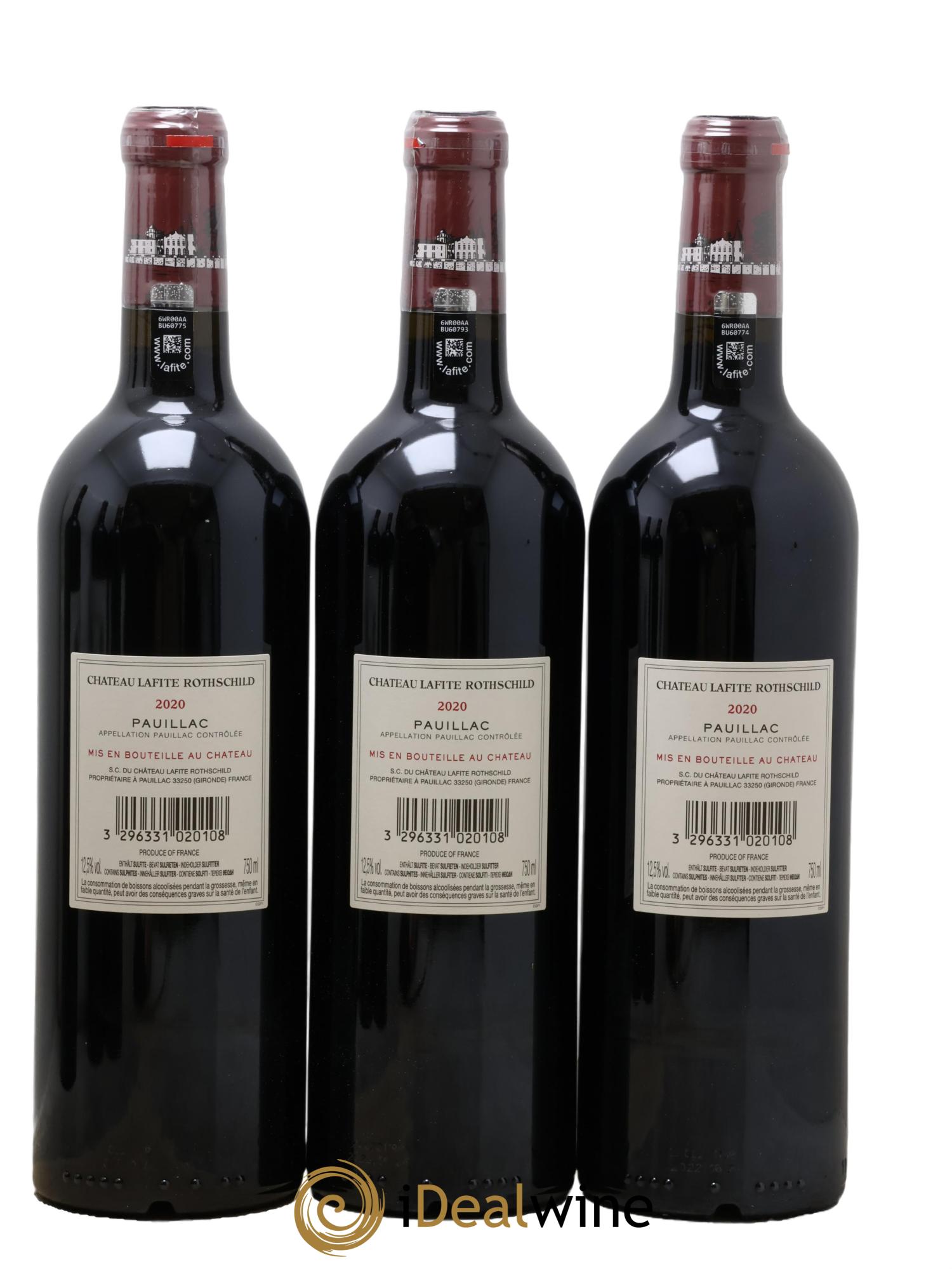 Château Lafite Rothschild 1er Grand Cru Classé 2020 - Lot of 6 bottles - 4