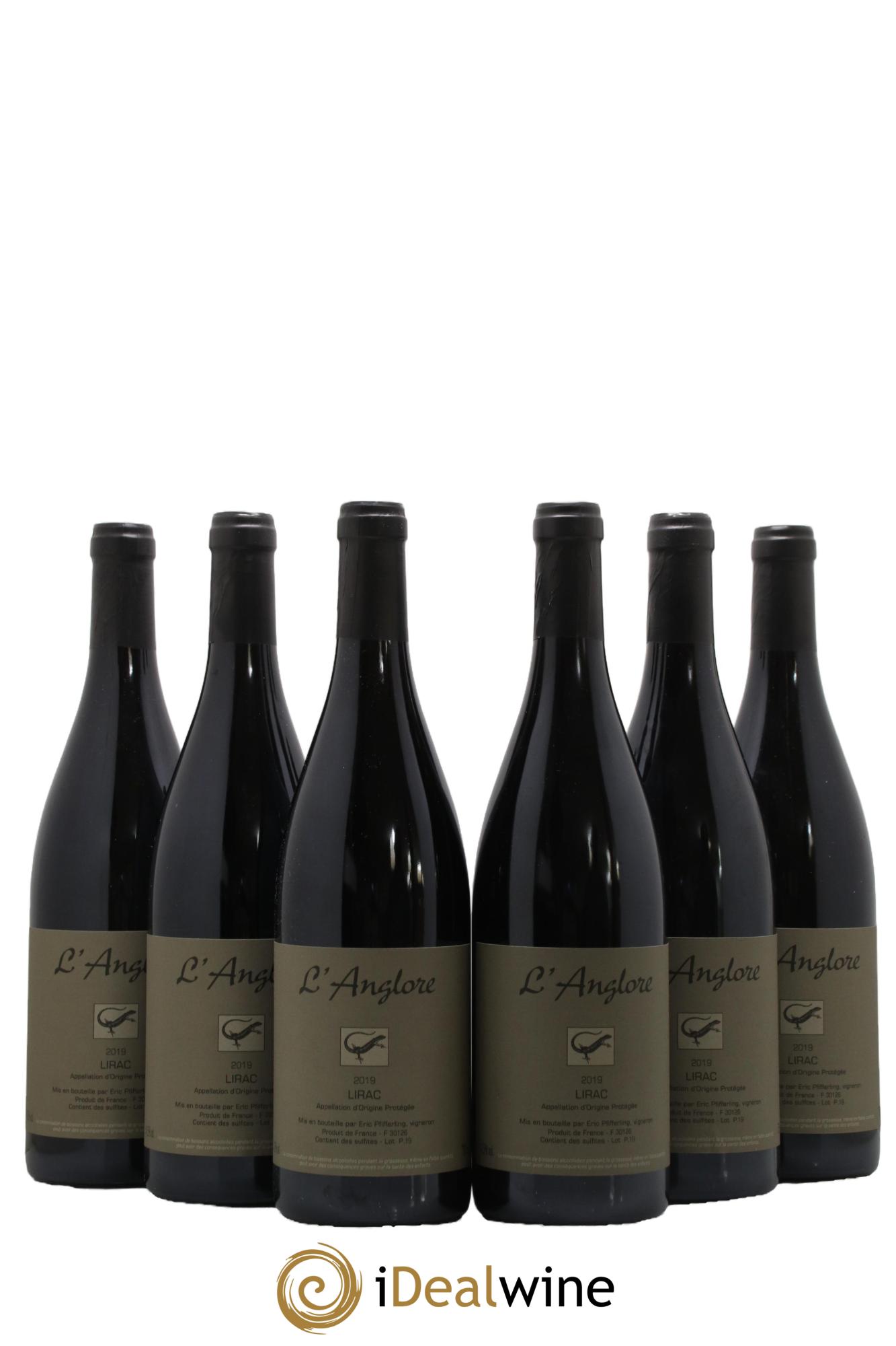 Lirac L'Anglore 2019 - Lot de 6 bouteilles - 0