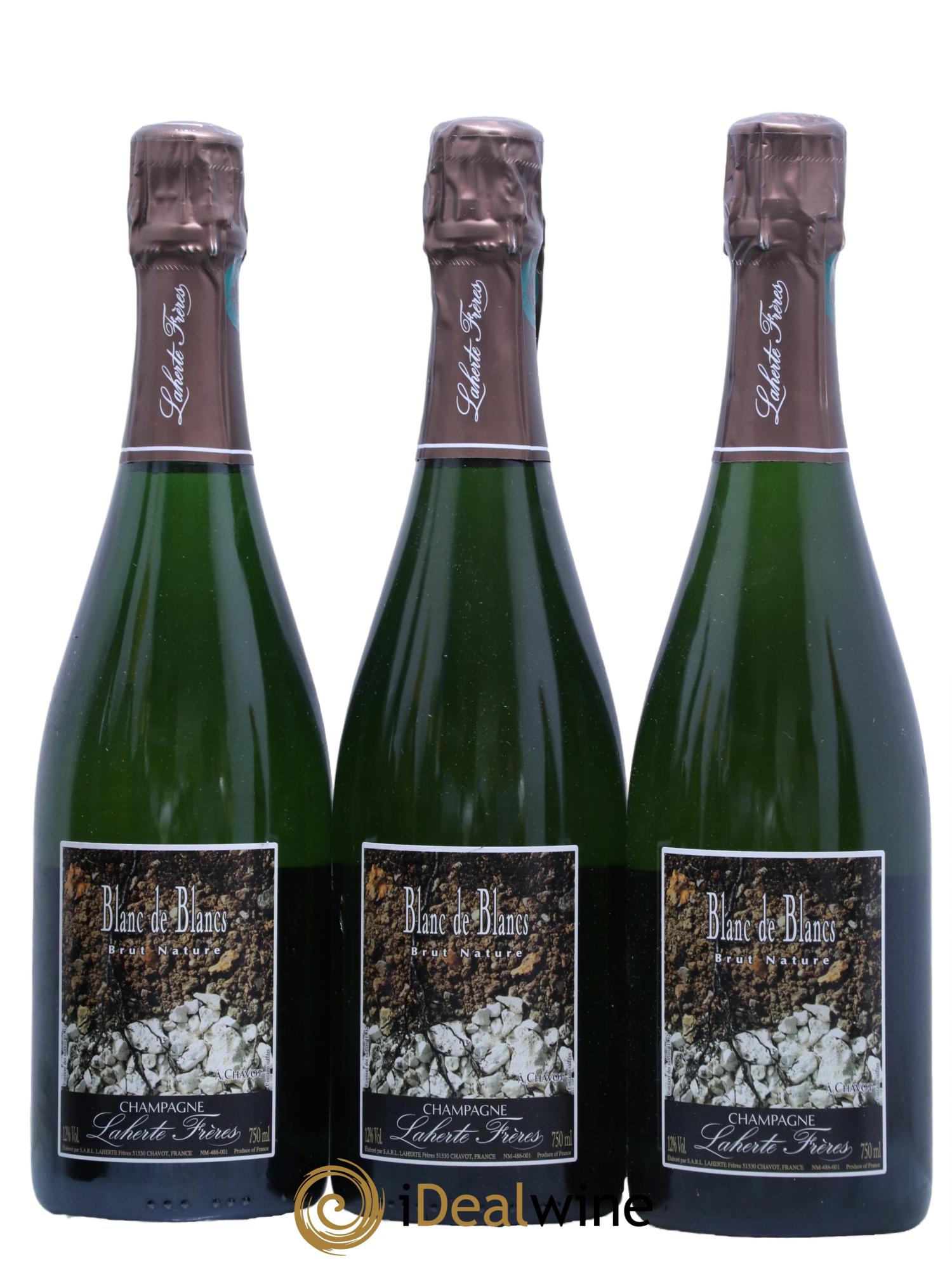 Blanc de Blancs Brut Nature Laherte Frères - Lot de 3 bouteilles - 0