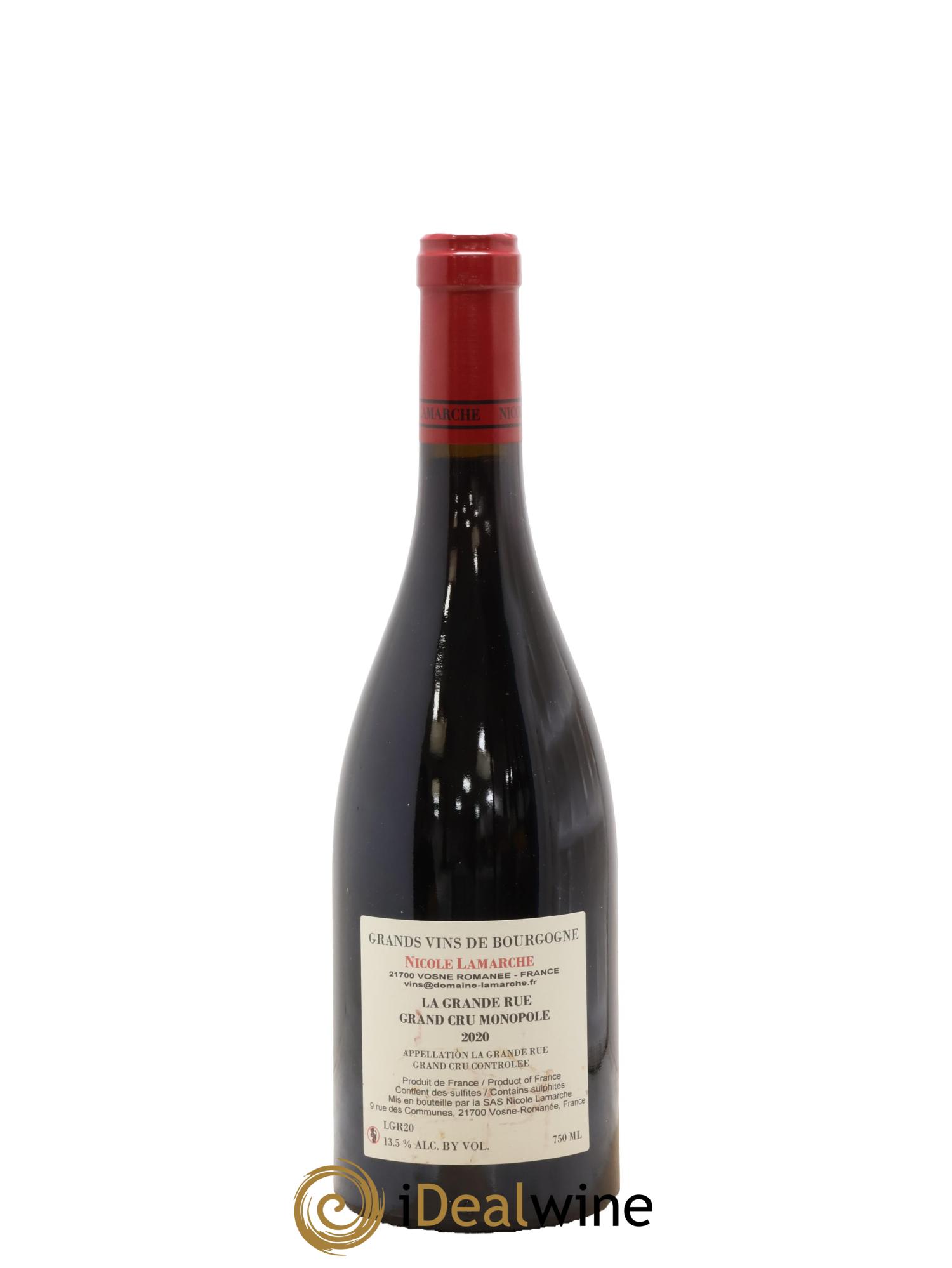 La Grande Rue Grand Cru Lamarche (Domaine)  2020 - Lot de 1 bouteille - 1