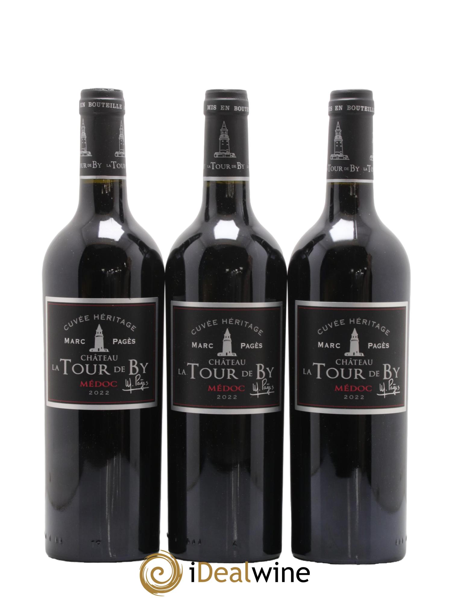 Médoc Cuvée Héritage Château La Tour de By 2022 - Lot de 3 bouteilles - 0