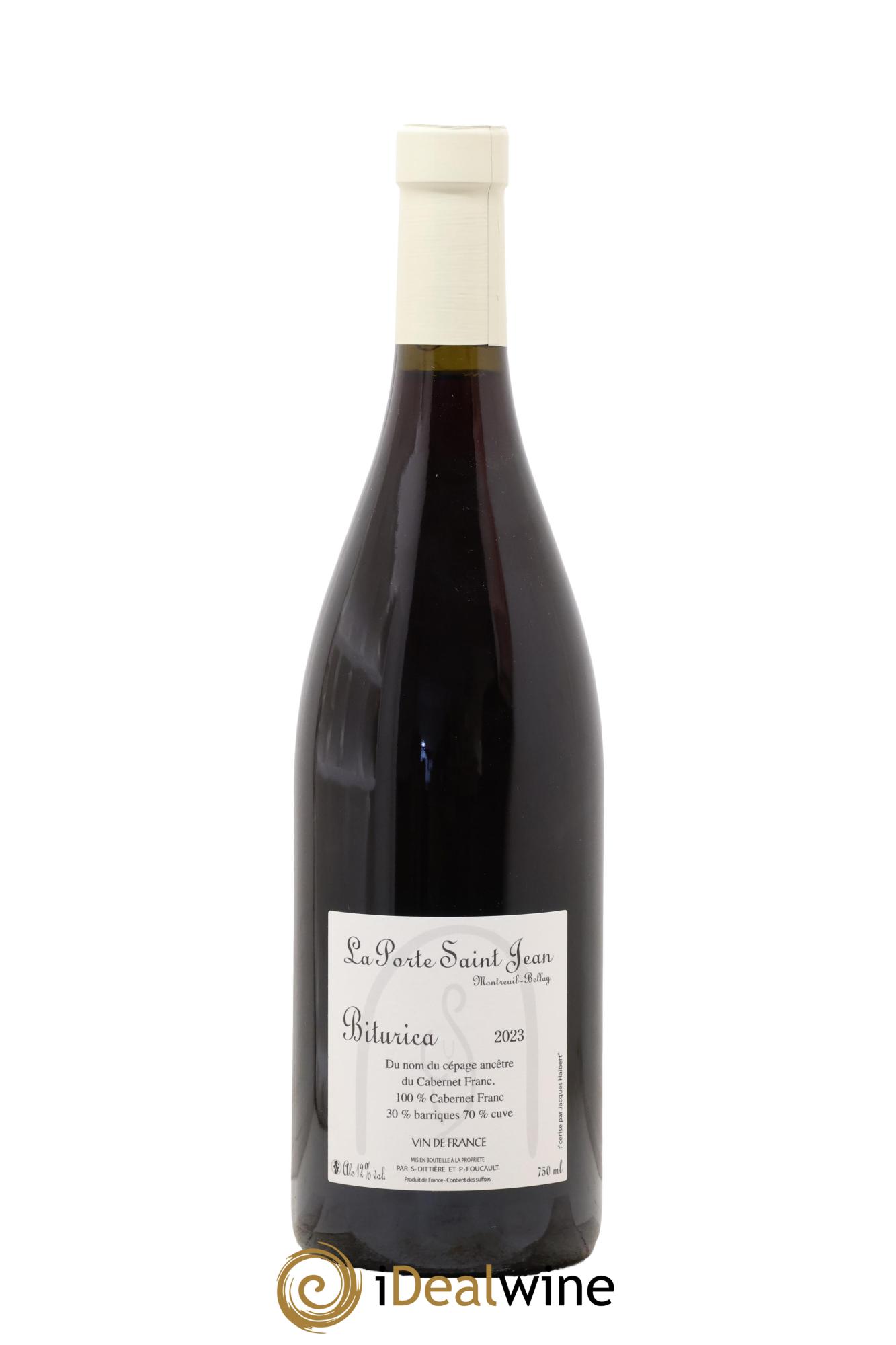 Vin de France Biturica La Porte Saint Jean 2023 - Lot of 1 bottle - 1