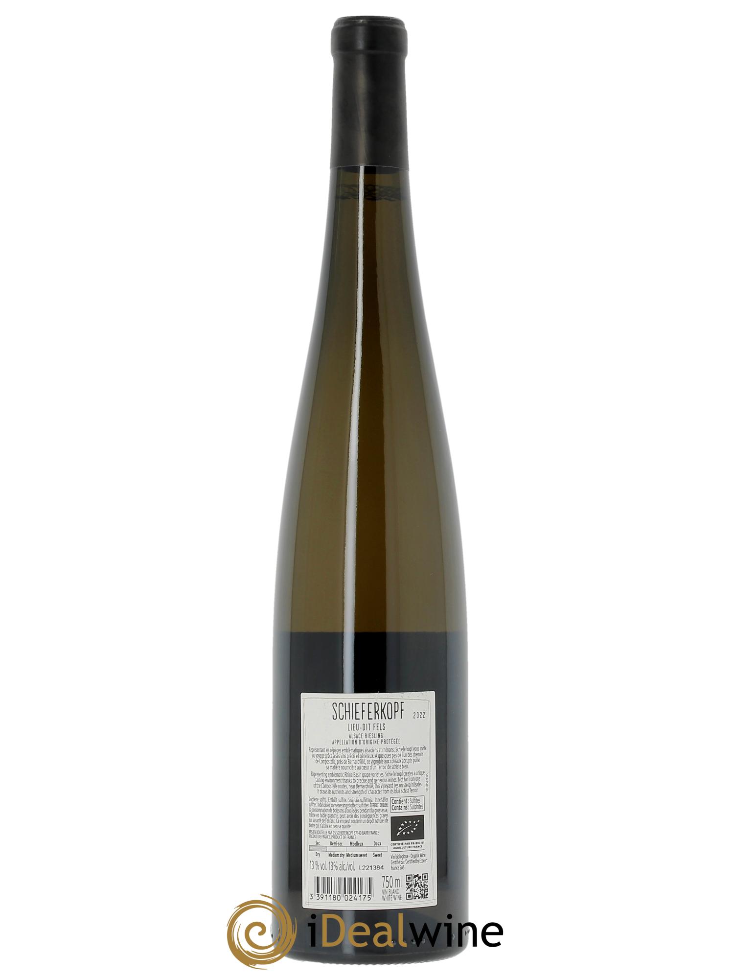 Alsace Riesling Lieu-dit Fels Schieferkopf - Chapoutier 2022 - Lotto di 1 bottiglia - 1
