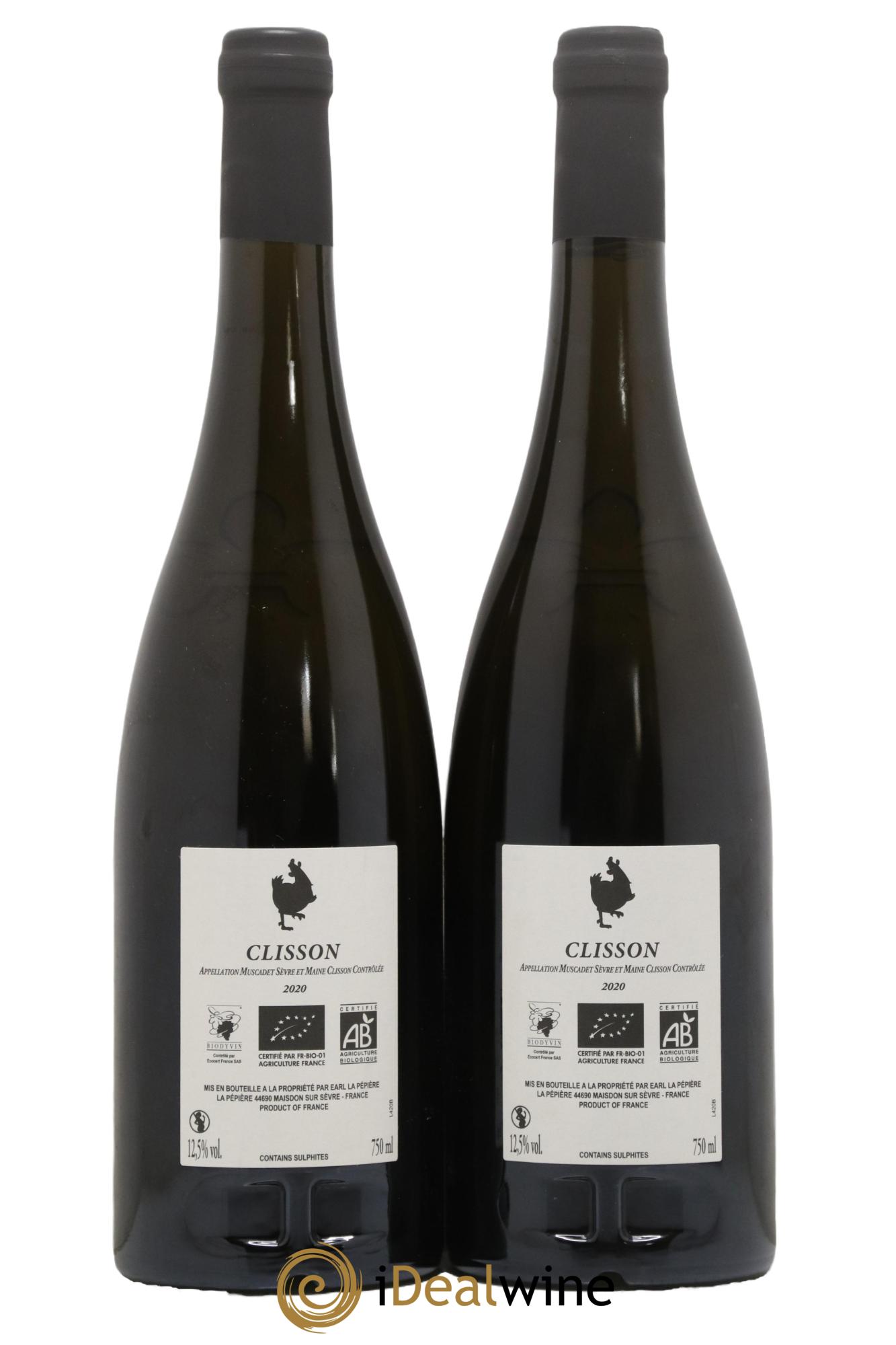 Muscadet-Sèvre-et-Maine Clisson Domaine de la Pepiere 2020 - Lot de 2 bouteilles - 1