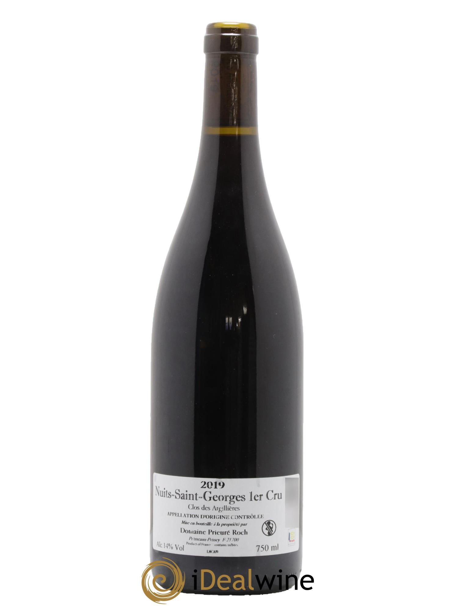 Nuits-Saint-Georges 1er Cru Clos des Argillières Prieuré Roch 2019 - Lot de 1 bouteille - 1