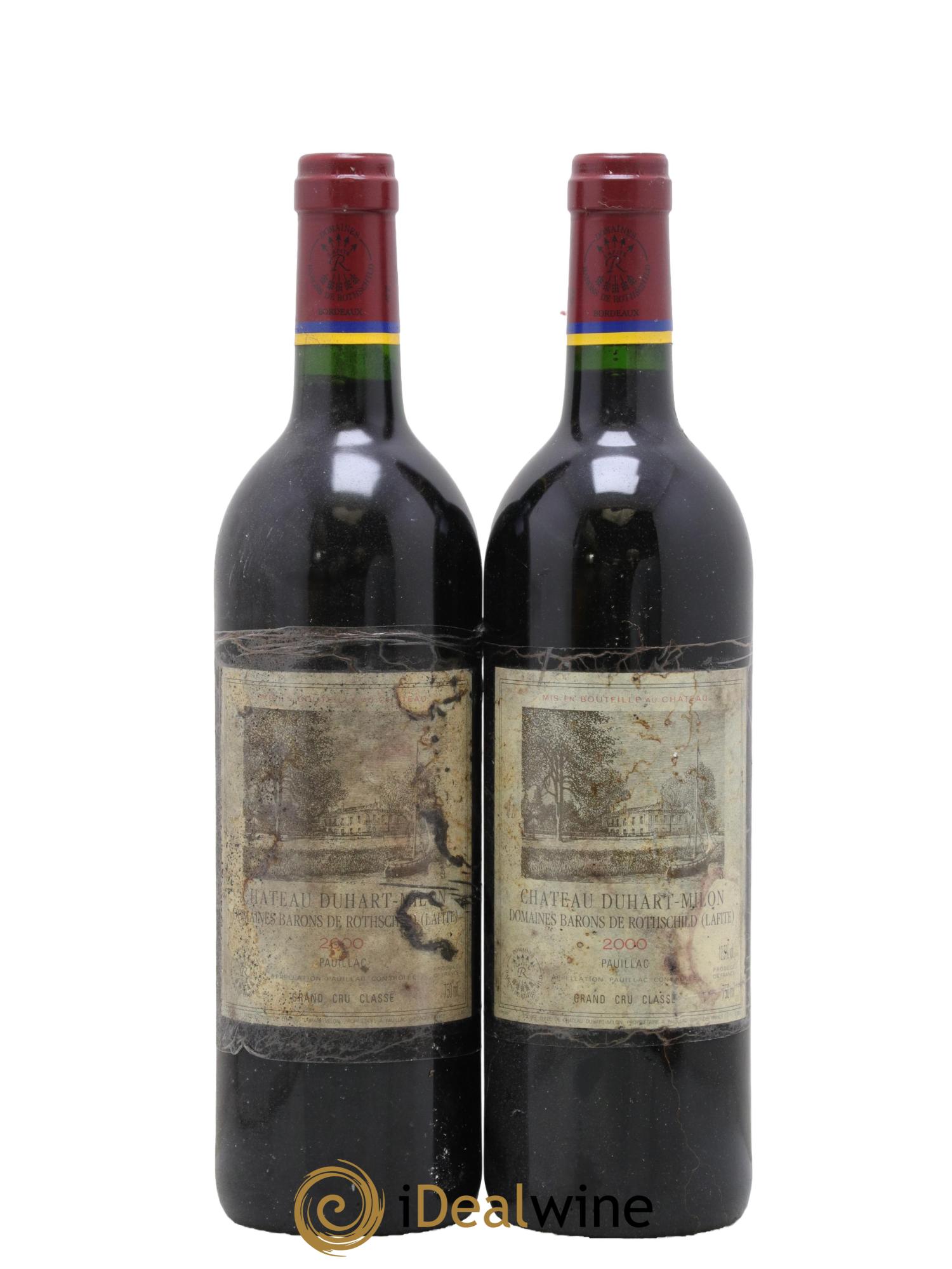 Château Duhart-Milon 4ème Grand Cru Classé 2000 - Posten von 2 Flaschen - 0