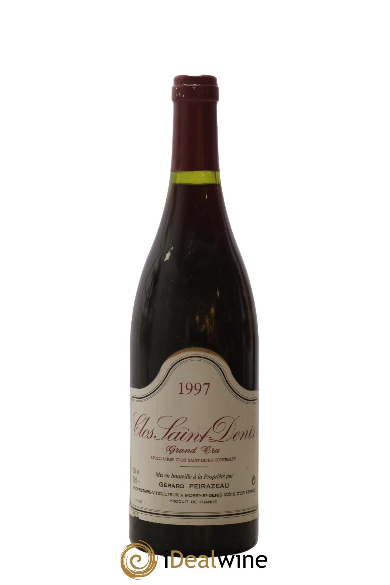 Clos Saint-Denis Grand Cru Peirazeau (Domaine) 1997 - Lot de 1 bouteille - 0