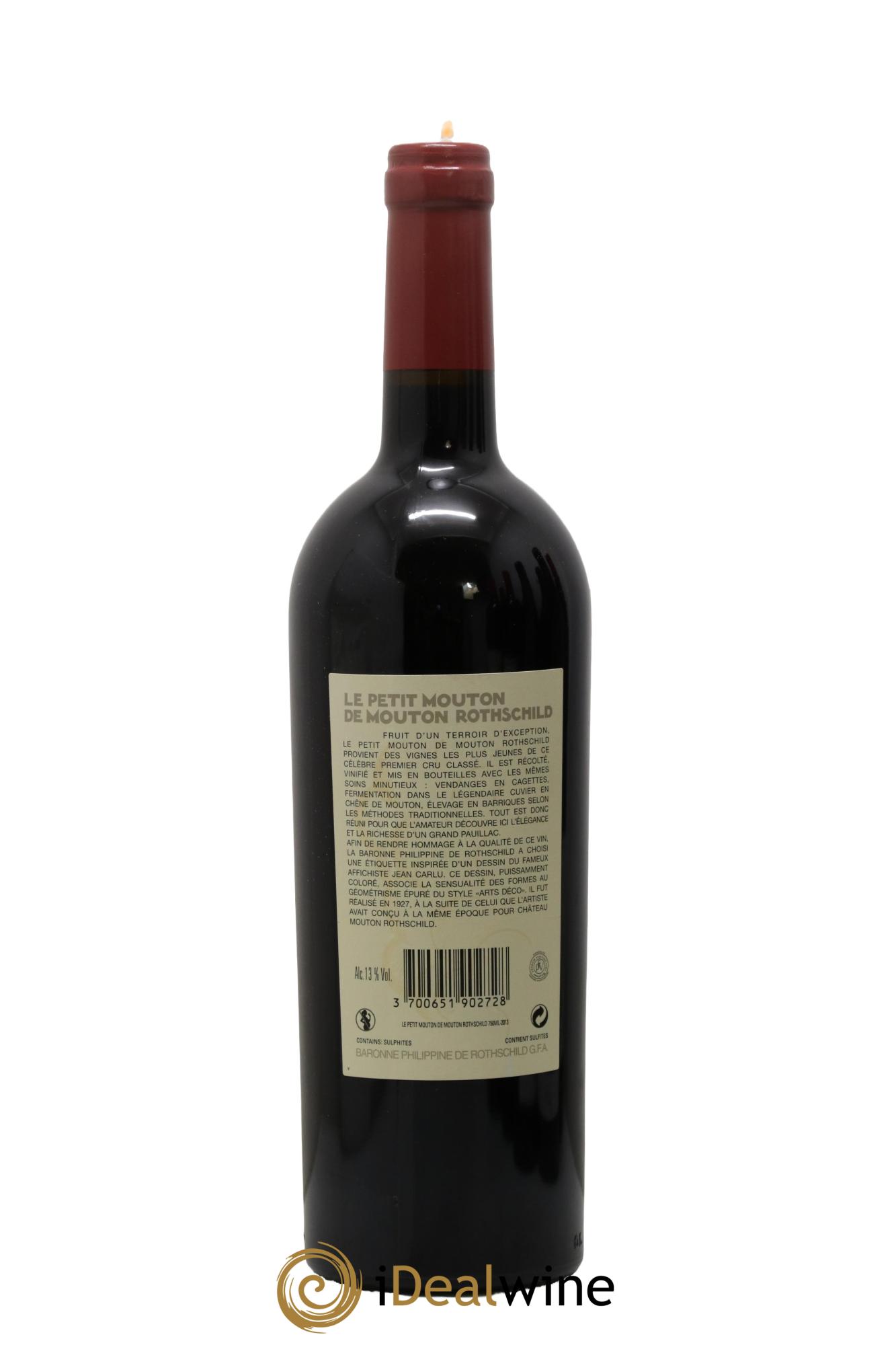 Petit Mouton Second Vin 2013 - Lot de 1 bouteille - 1