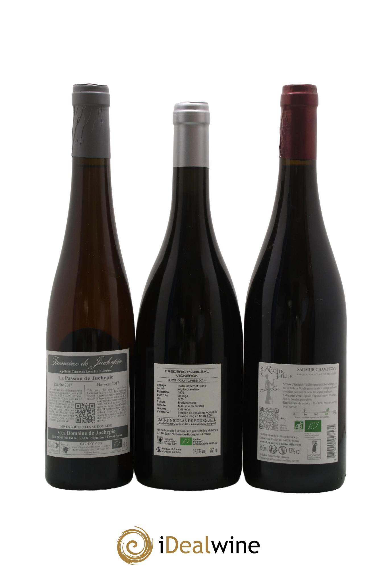 Assortiment de vins d'Anjou noir - Saumur - Bourgueil N°10 - Lot of 6 bottles - 3