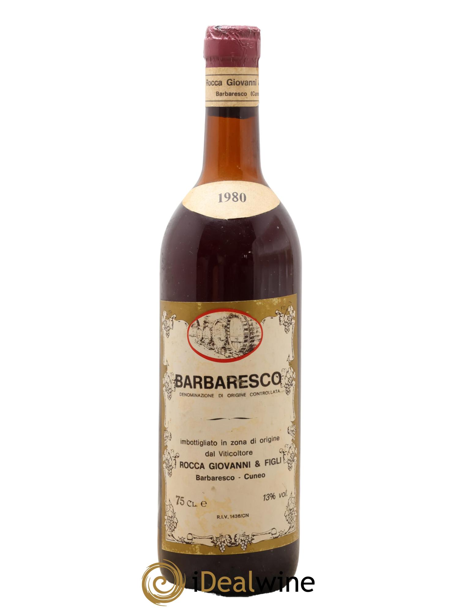 Barbaresco DOCG Rocca Giovanni 1980 - Lot of 1 bottle - 0