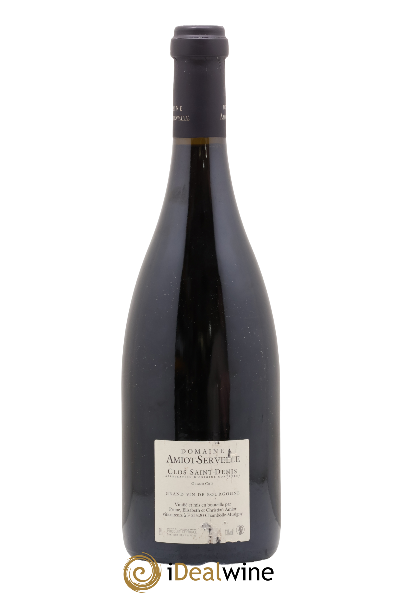 Clos Saint-Denis Grand Cru Amiot-Servelle 2012 - Lot de 1 bouteille - 1