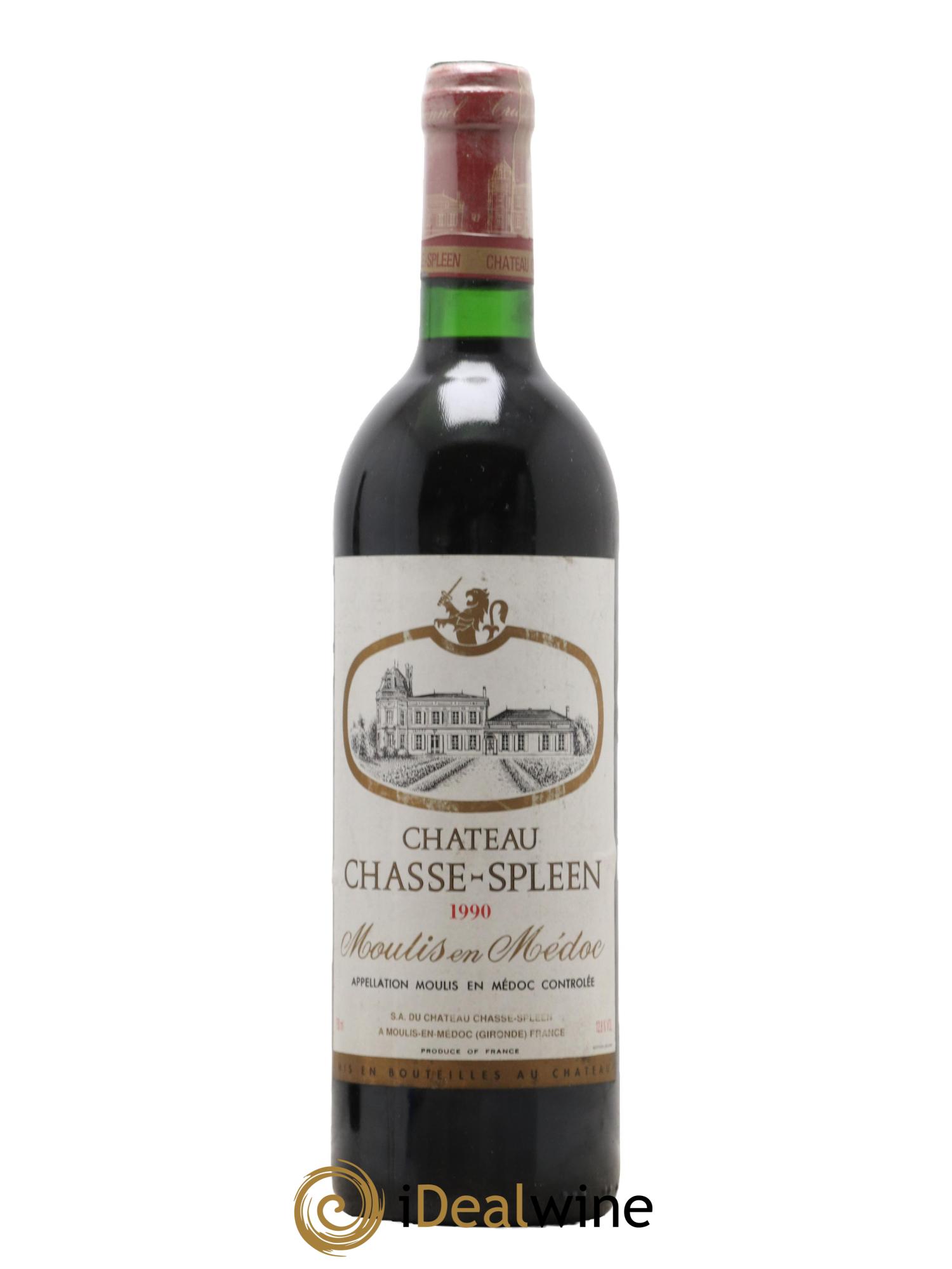 Château Chasse Spleen 1990 - Lot de 1 bouteille - 0