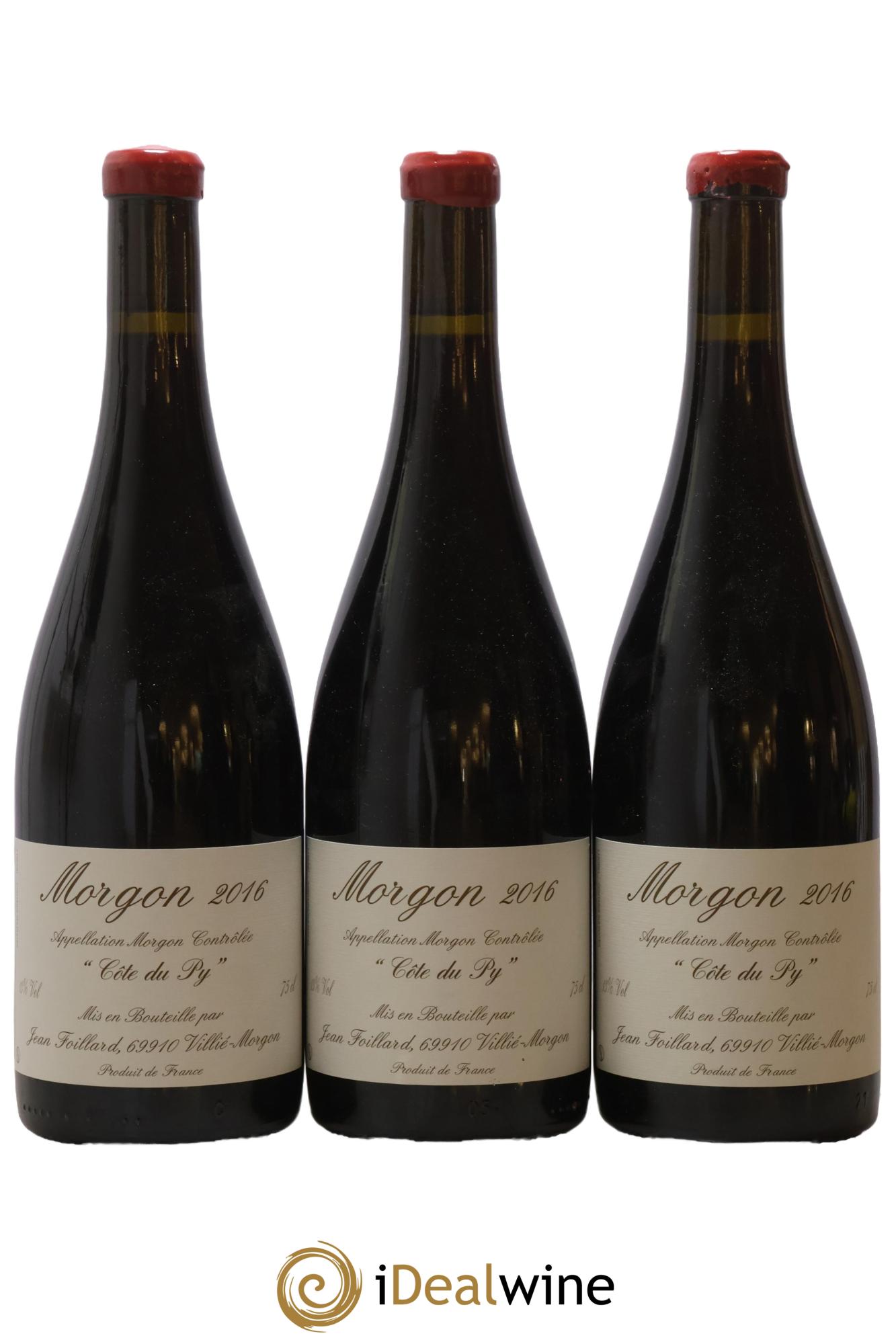 Morgon Côte du Py Jean Foillard 2016 - Posten von 3 Flaschen - 0