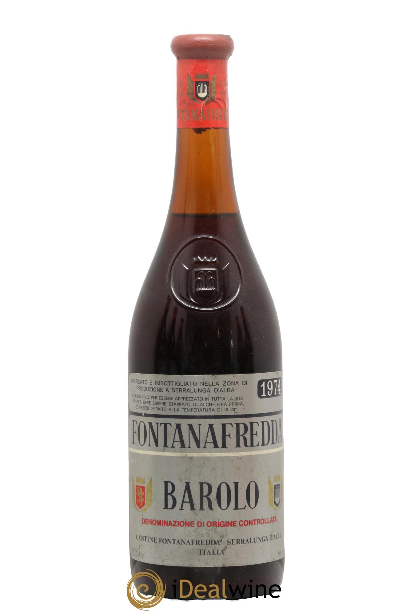 Barolo DOCG Fontanafredda 1974 - Lotto di 1 bottiglia - 0