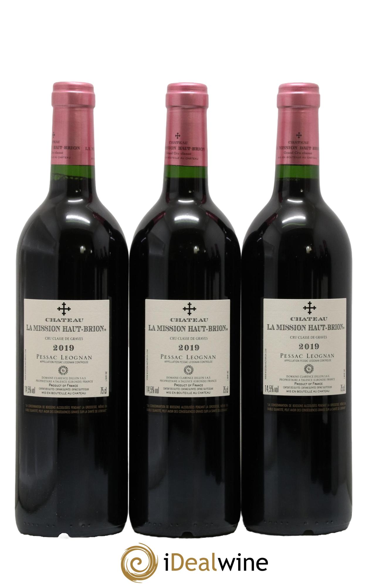 Château la Mission Haut-Brion Cru Classé de Graves  2019 - Lot of 6 bottles - 4