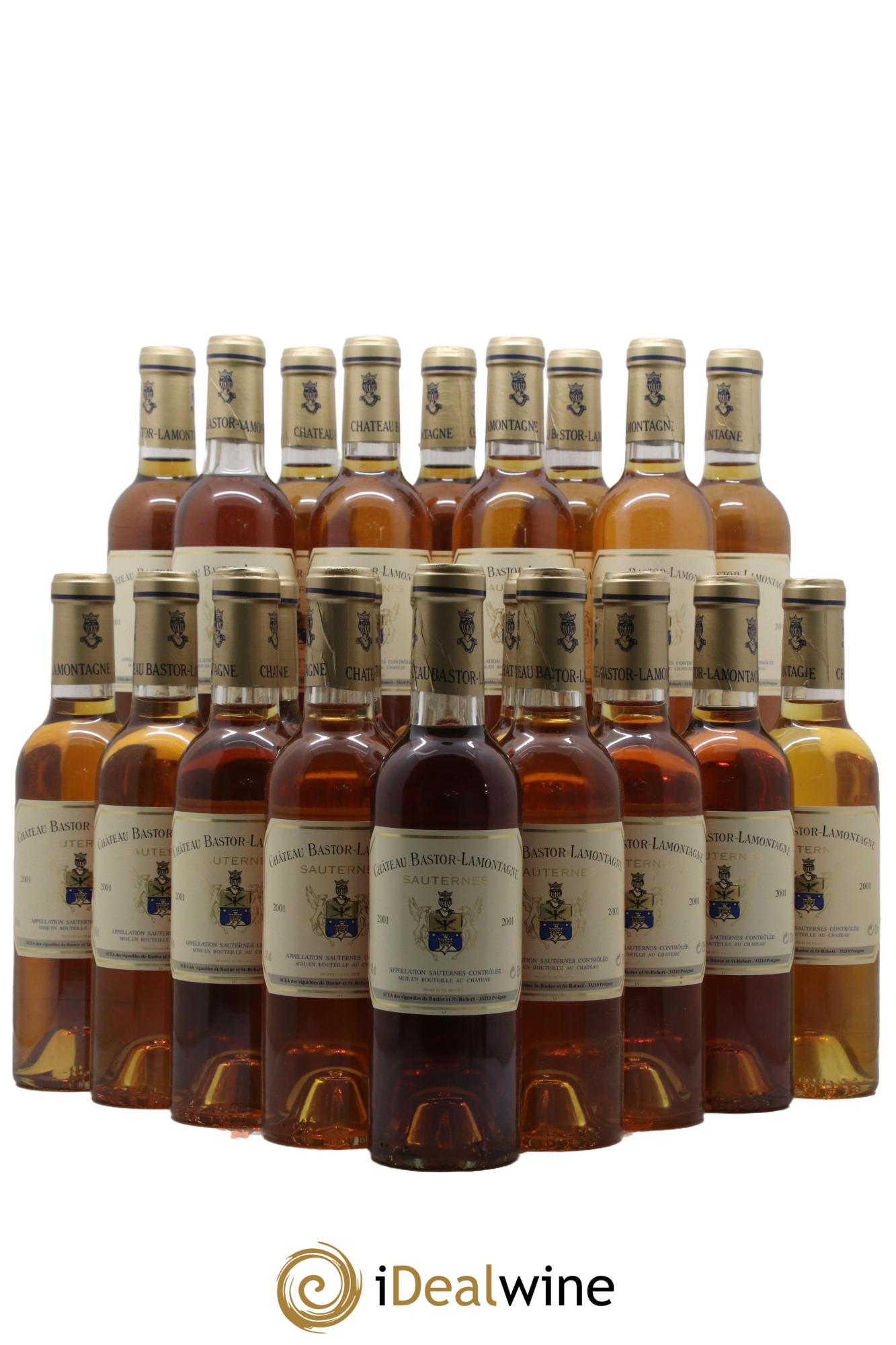 Château Bastor Lamontagne 2001 - Lot of 24 half-bottles - 0