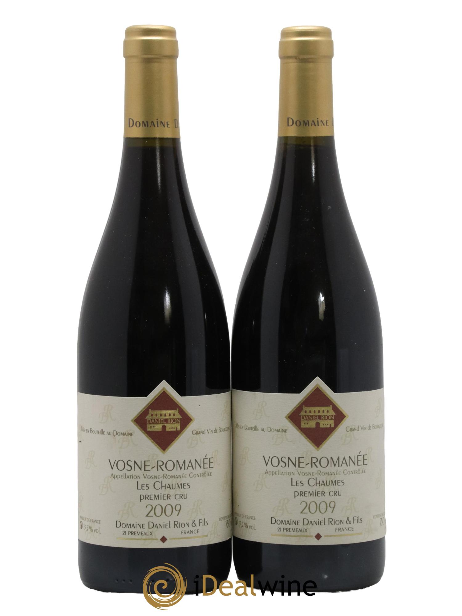 Vosne-Romanée 1er Cru Les Chaumes Domaine Daniel Rion & Fils 2009 - Lot de 2 bouteilles - 0