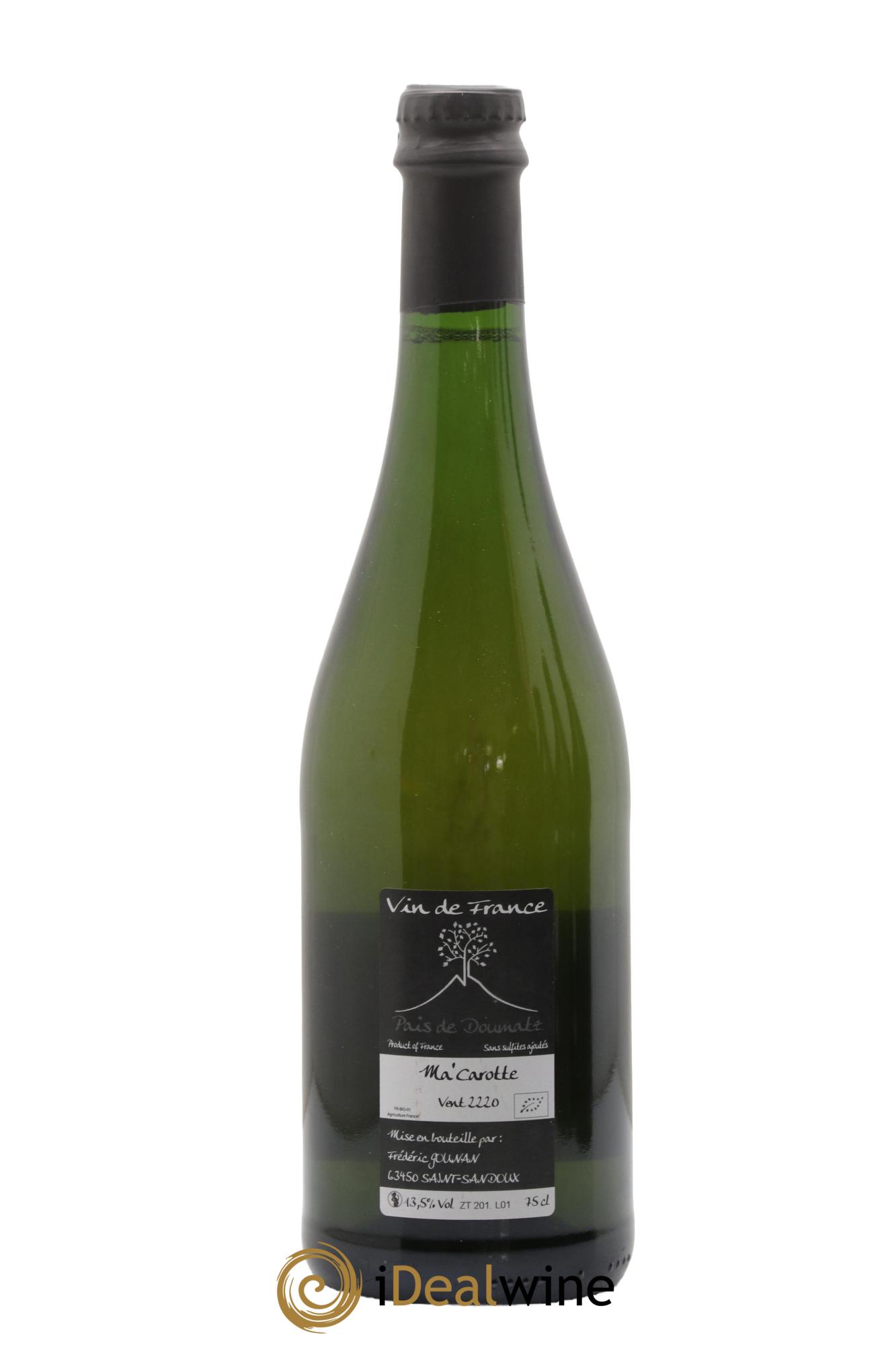 Vin de France Ma Carotte Vignoble de l'Arbre Blanc 2020 - Lot de 1 bouteille - 1
