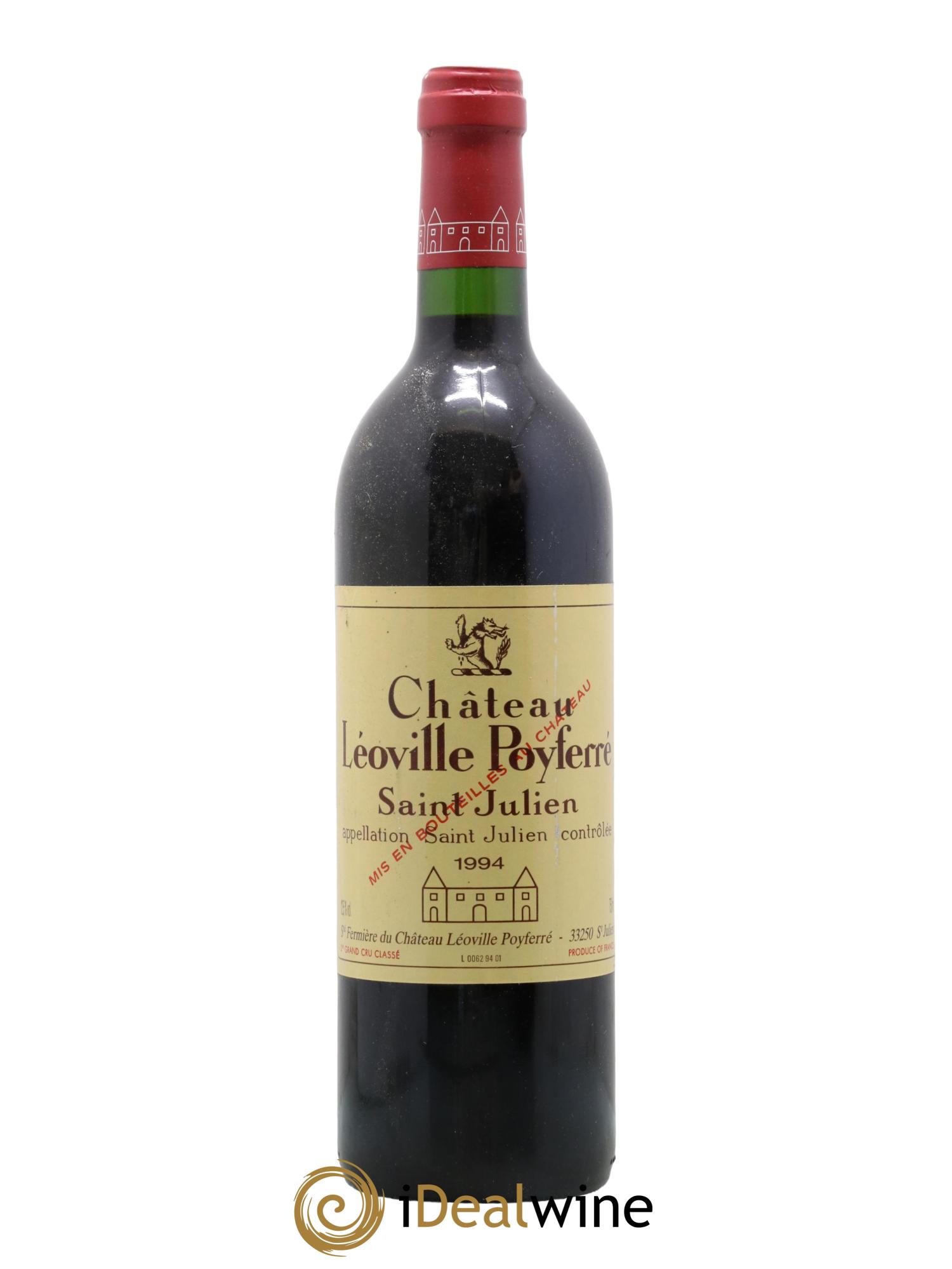 Château Léoville Poyferré 2ème Grand Cru Classé 1994 - Lot de 1 bouteille - 0