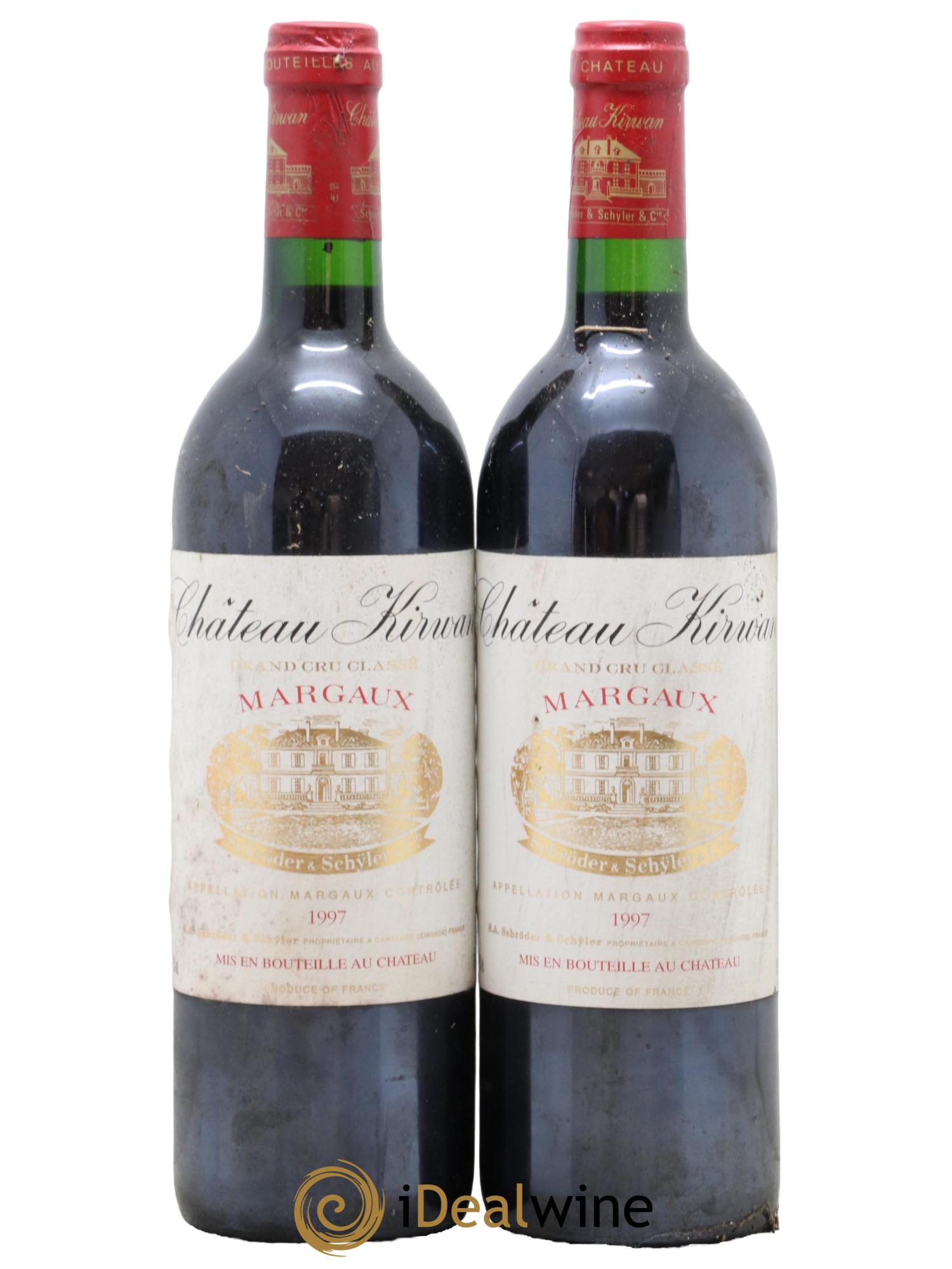 Château Kirwan 3ème Grand Cru Classé 1997 - Lot de 2 bouteilles - 0