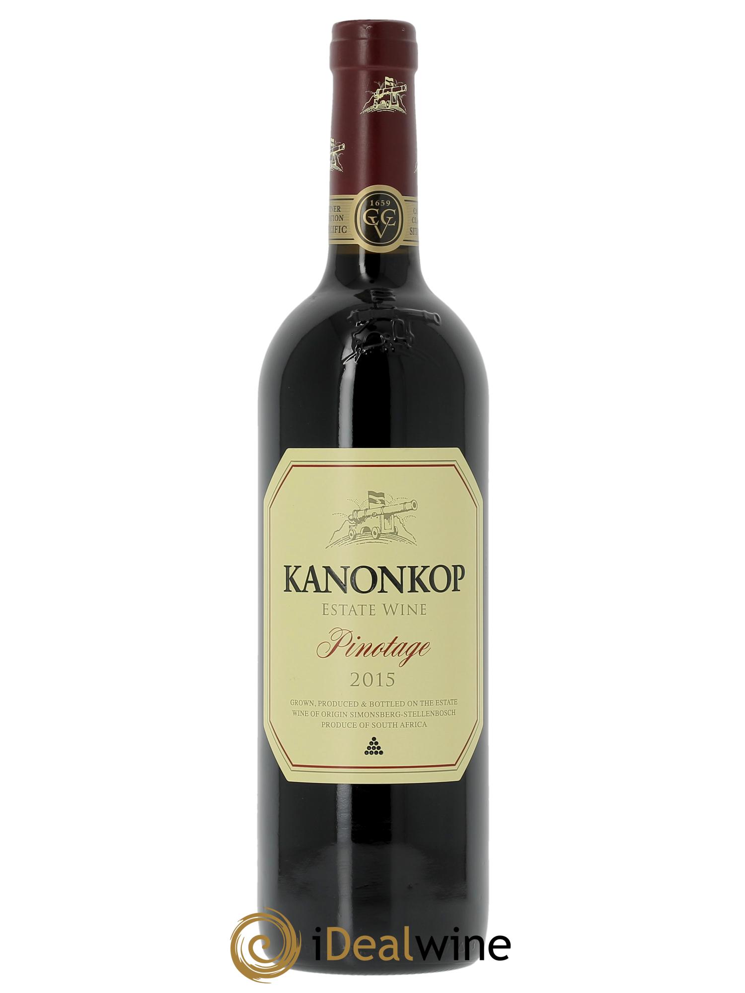 Stellenbosch Kanonkop Pinotage 2015 - Lot de 1 bouteille - 0