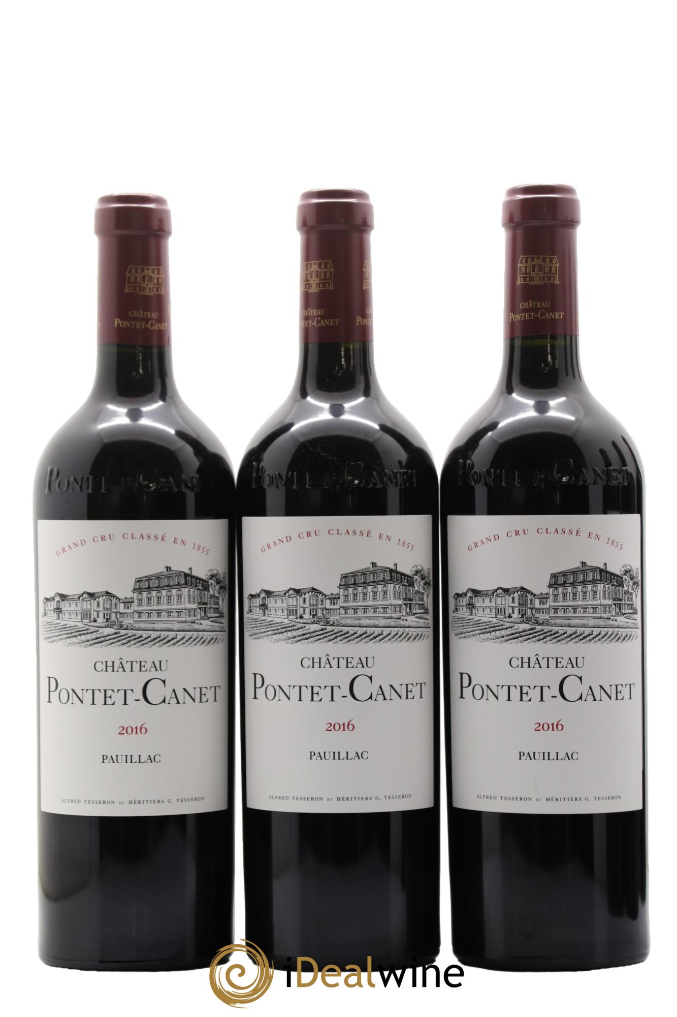 Château Pontet Canet 5ème Grand Cru Classé 2016 - Lot de 6 bouteilles - 1