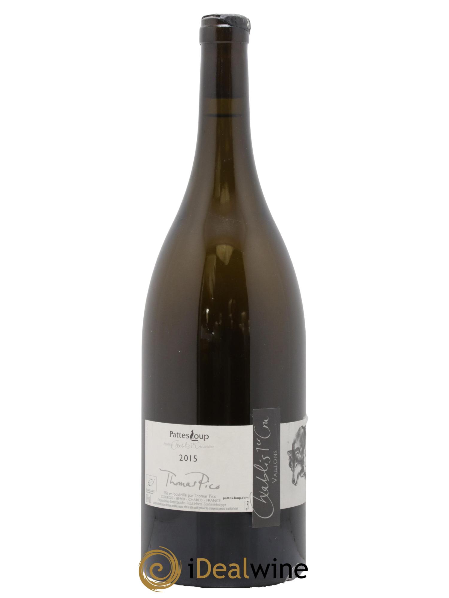 Chablis 1er Cru Vaillons Pattes Loup (Domaine) 2015 - Lot de 1 magnum - 1