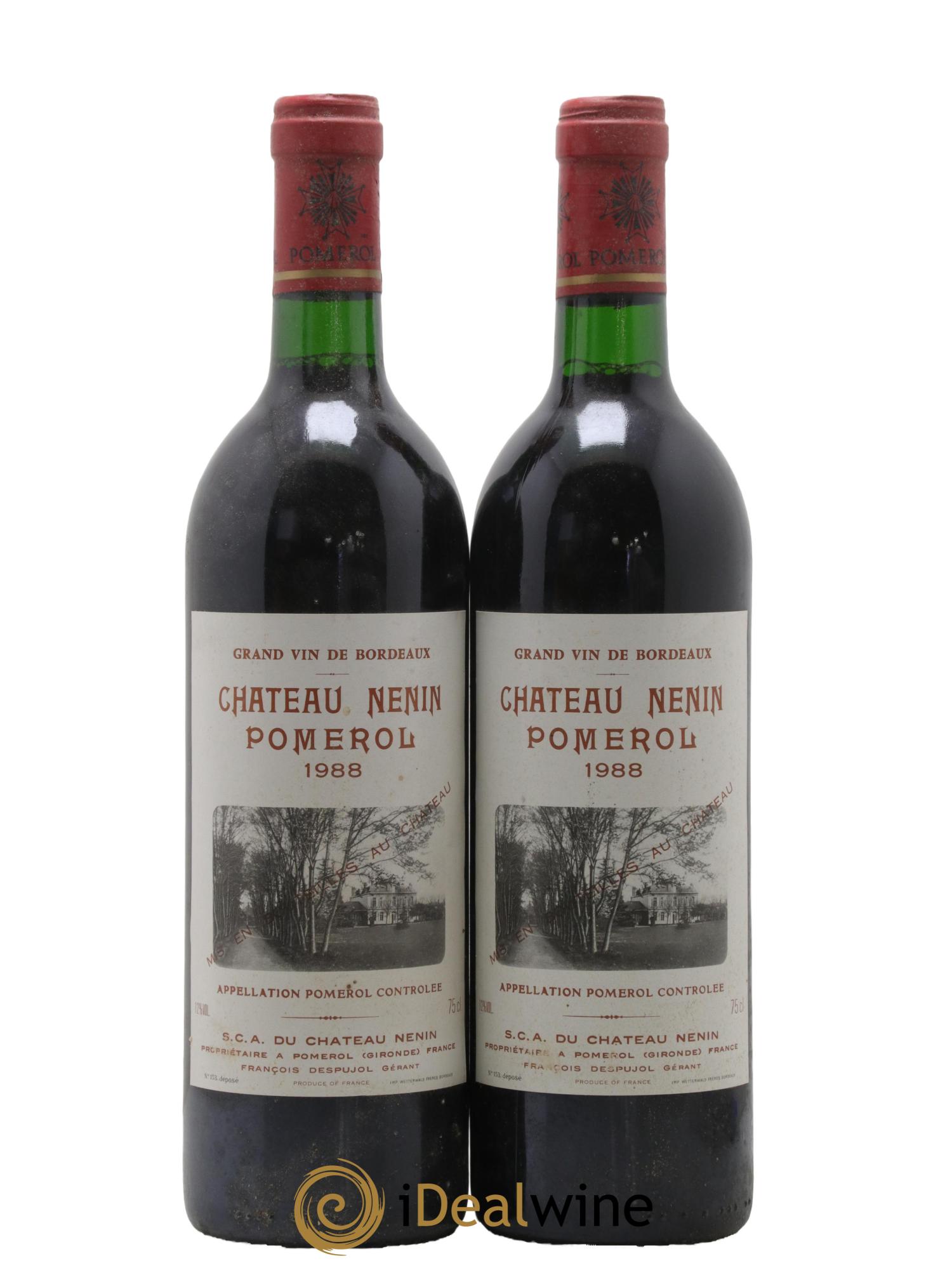 Château Nenin 1988 - Lot de 2 bouteilles - 0