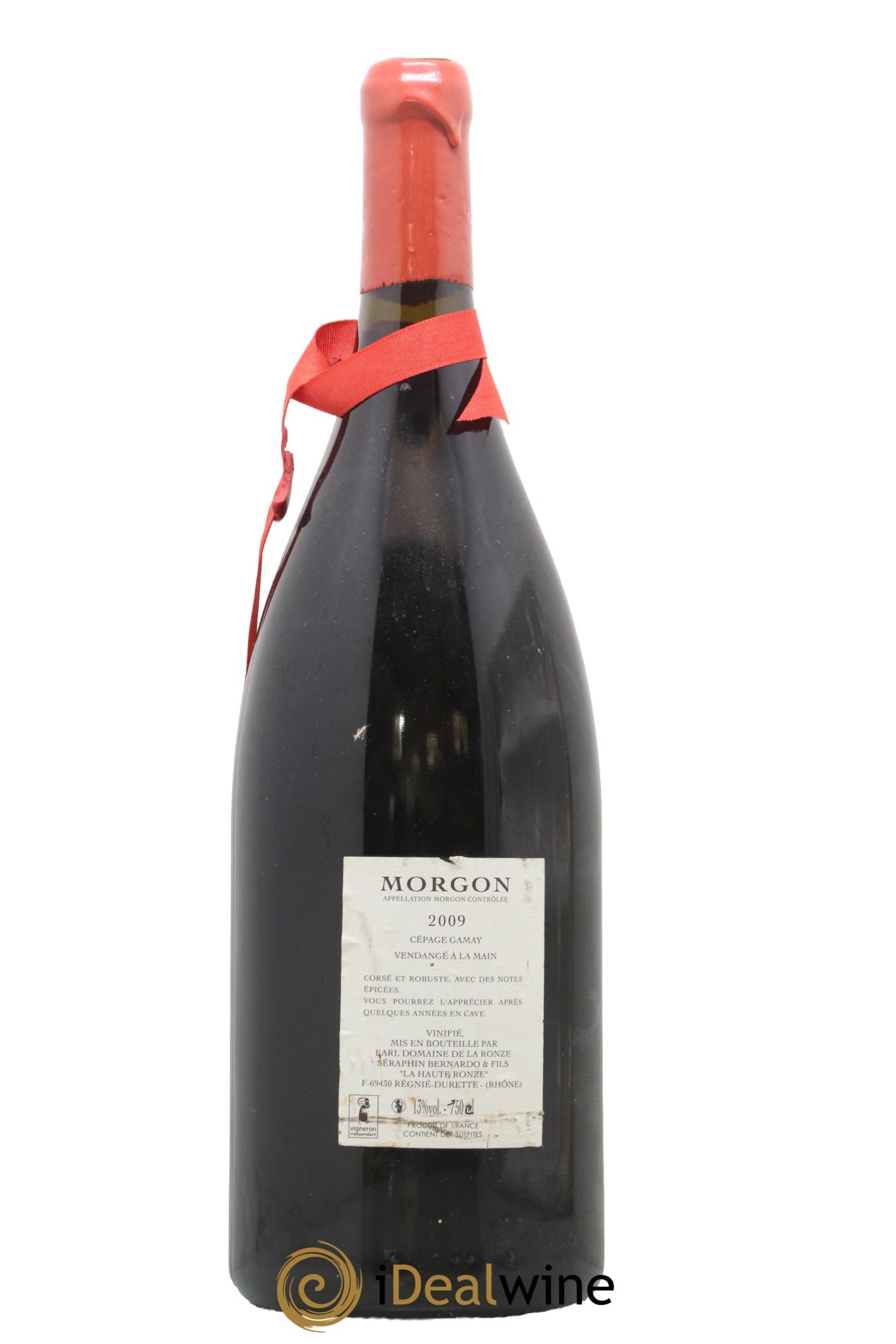Morgon Domaine de la Ronze Bernardo Séraphin 2009 - Lot of 1 magnum - 1