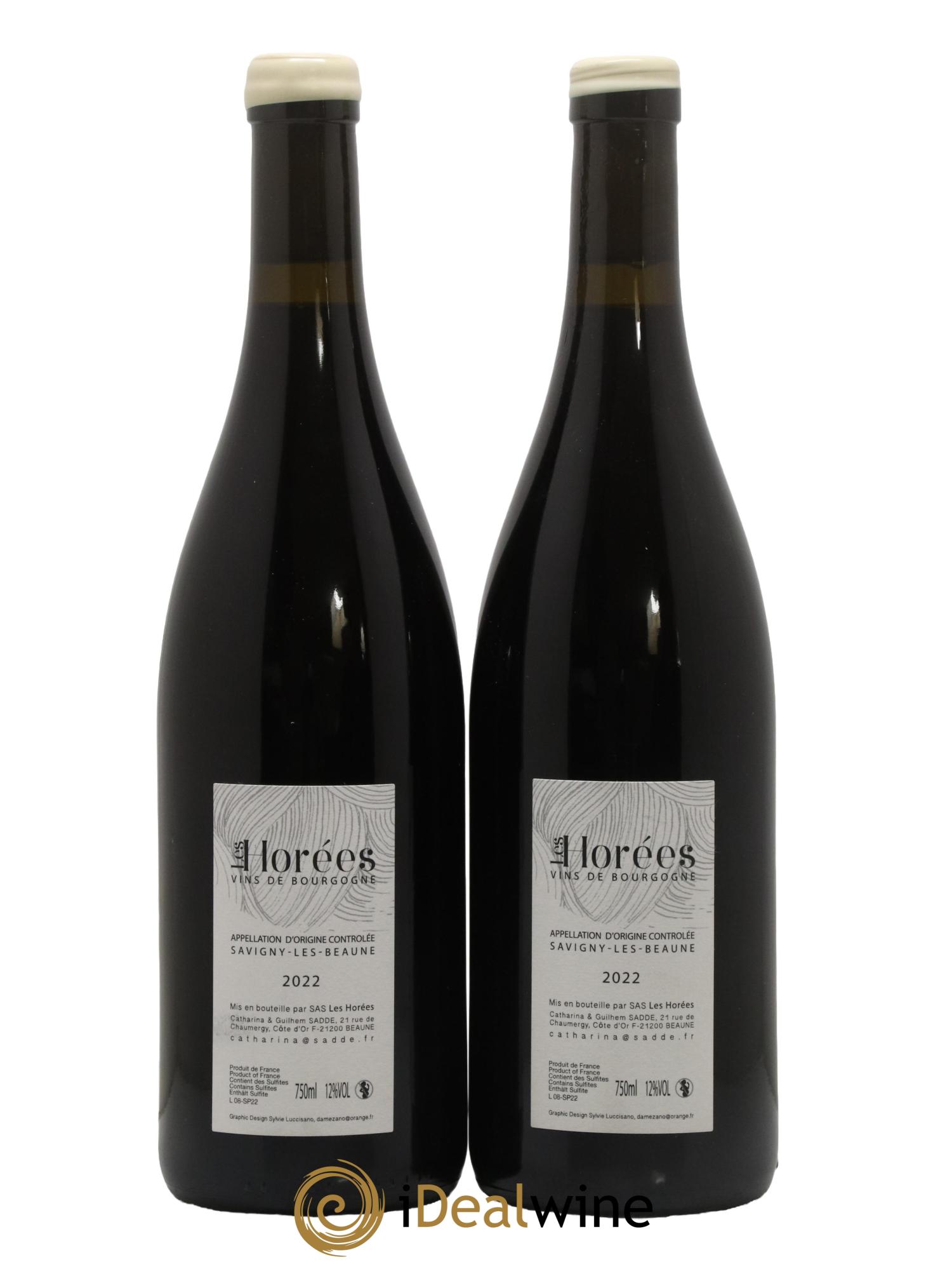 Savigny-lès-Beaune Les Plaisirs et les jours Les Horées 2022 - Lot de 2 bouteilles - 1