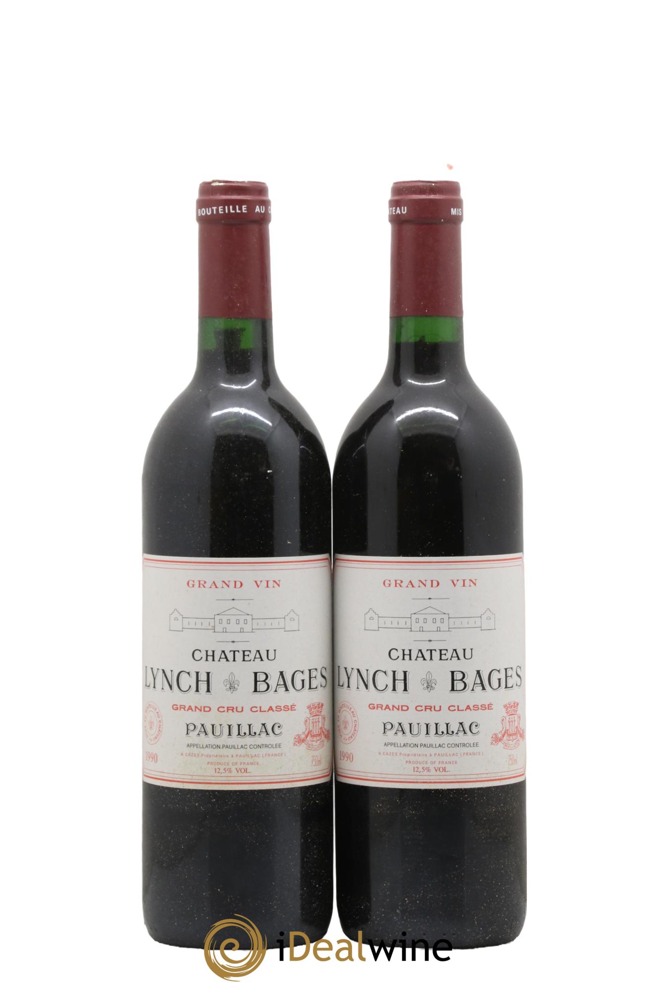 Château Lynch Bages 5ème Grand Cru Classé 1990 - Lot of 2 bottles - 0