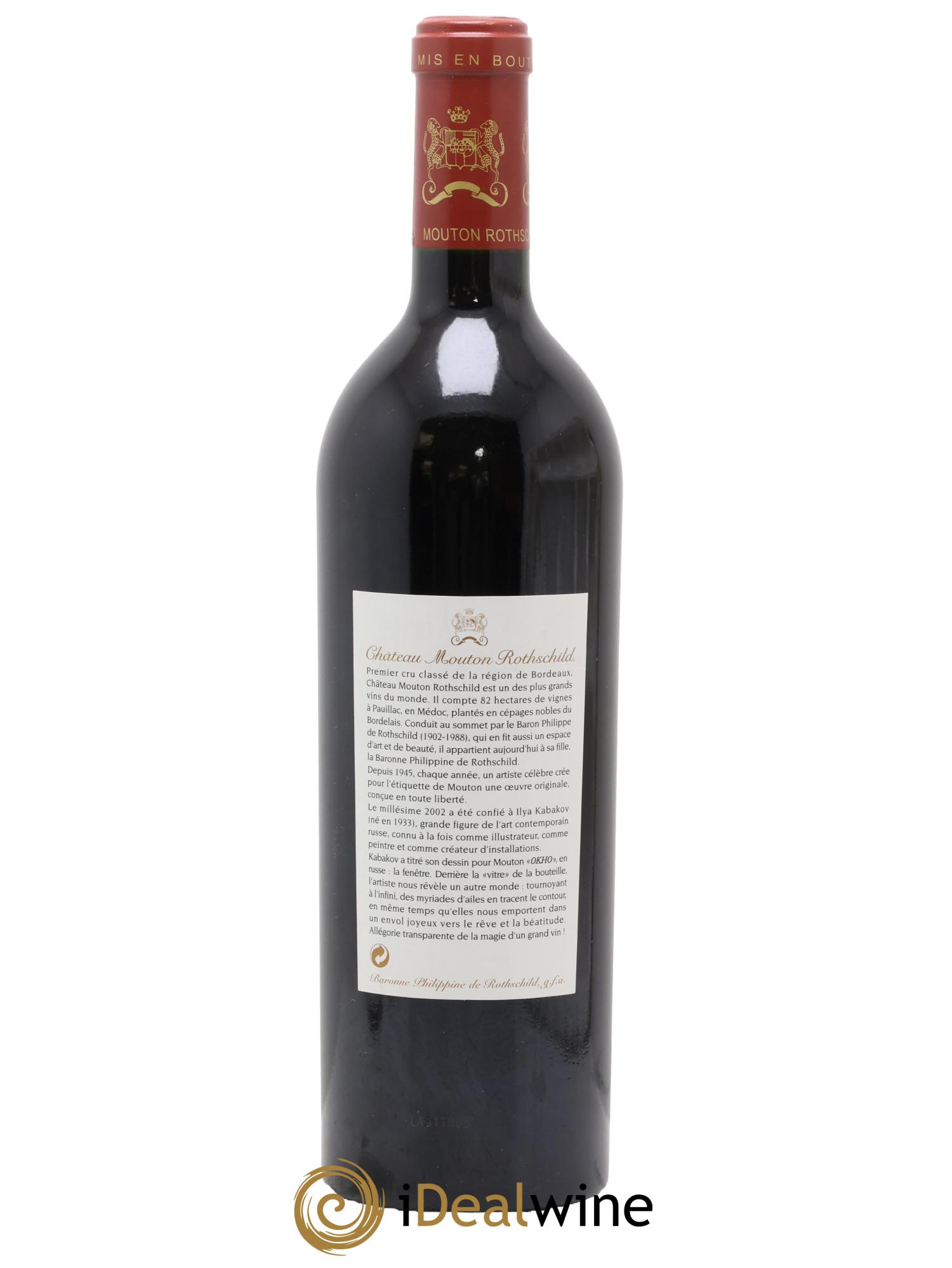 Château Mouton Rothschild 1er Grand Cru Classé 2002 - Posten von 1 Flasche - 1