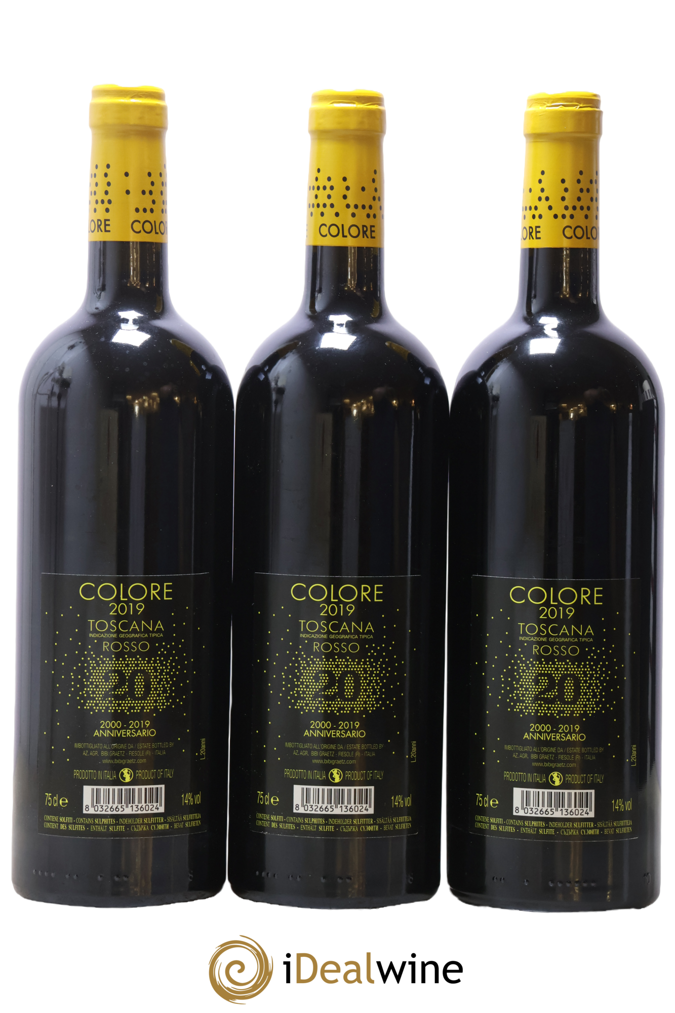 Toscana IGT Colore Bibi Graetz 2019 - Lotto di 3 bottiglie - 1