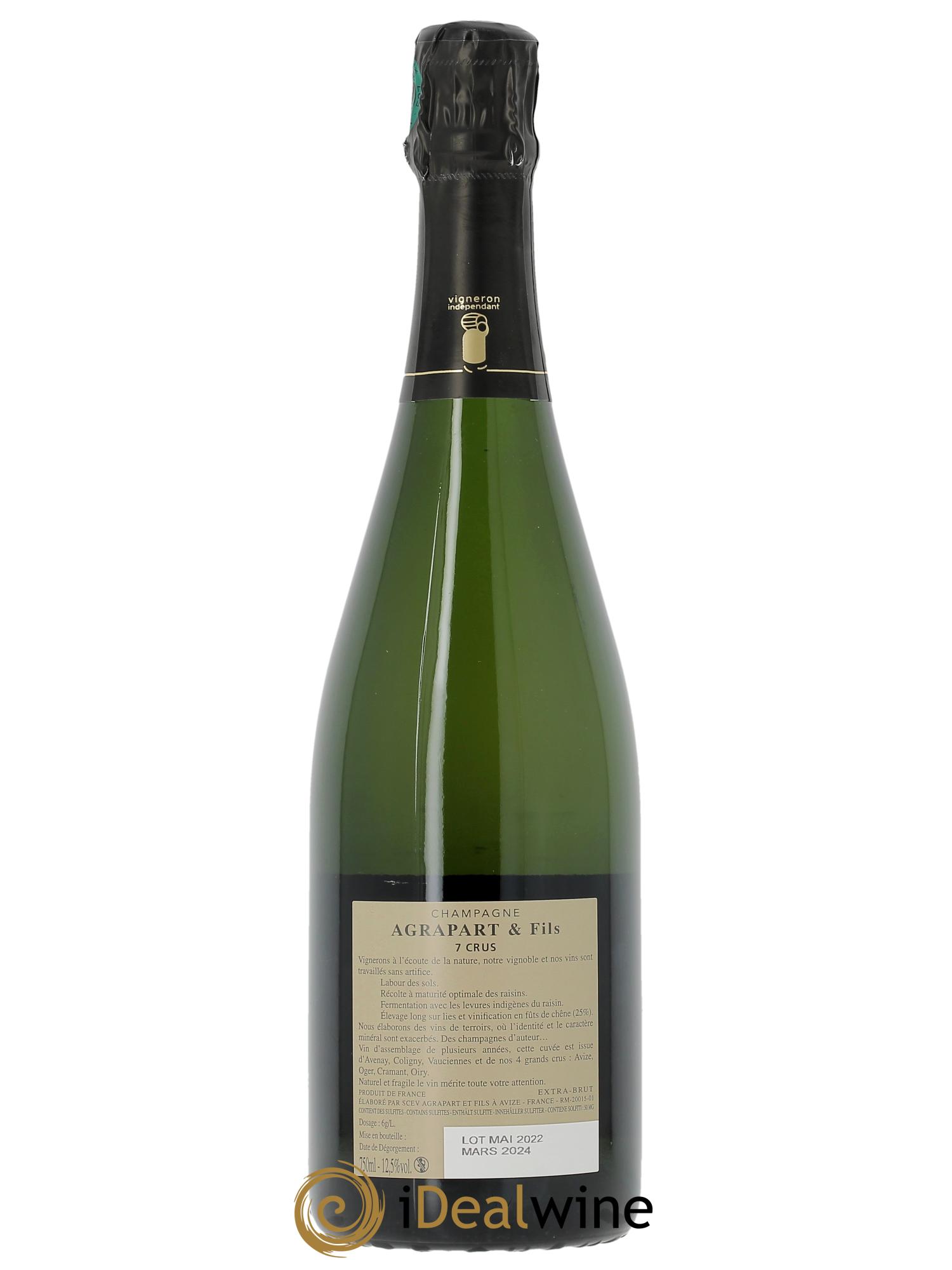 7 Crus 1er Cru Extra-Brut Agrapart & Fils  - Lotto di 1 bottiglia - 1