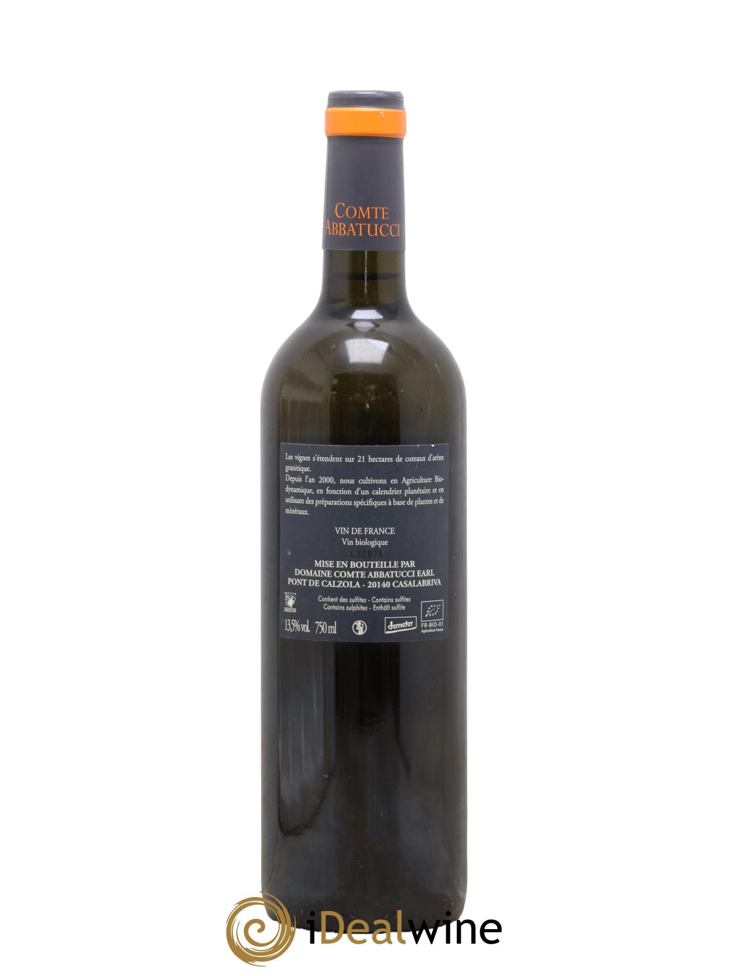 Vin de France Faustine Vieilles Vignes Comte Abbatucci (Domaine) 2022 - Lot of 1 bottle - 1